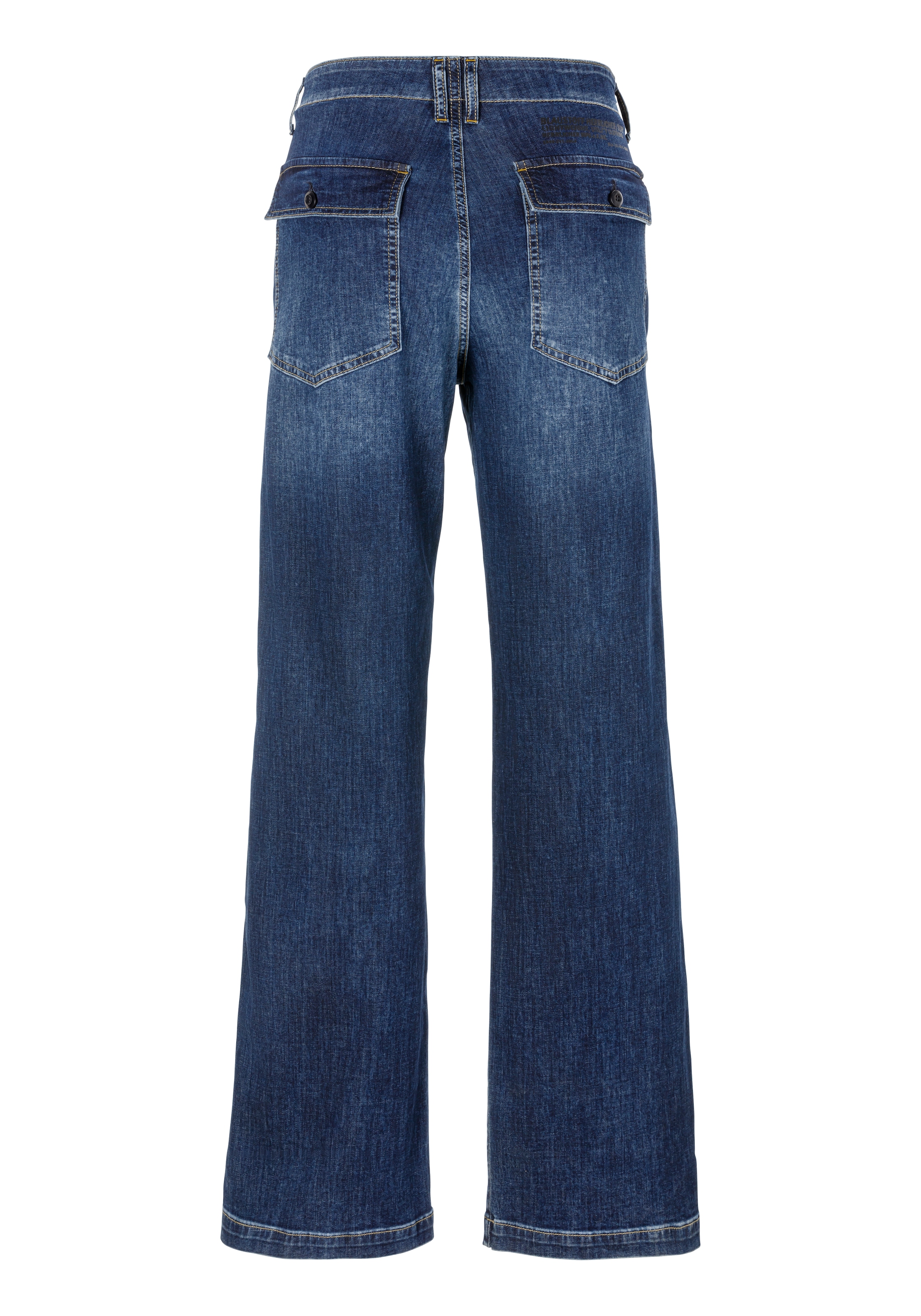 Herrlicher 5-Pocket-Jeans »Fatique Women Wide Recycled Light Denim«, mit großen aufgesetzten Taschen