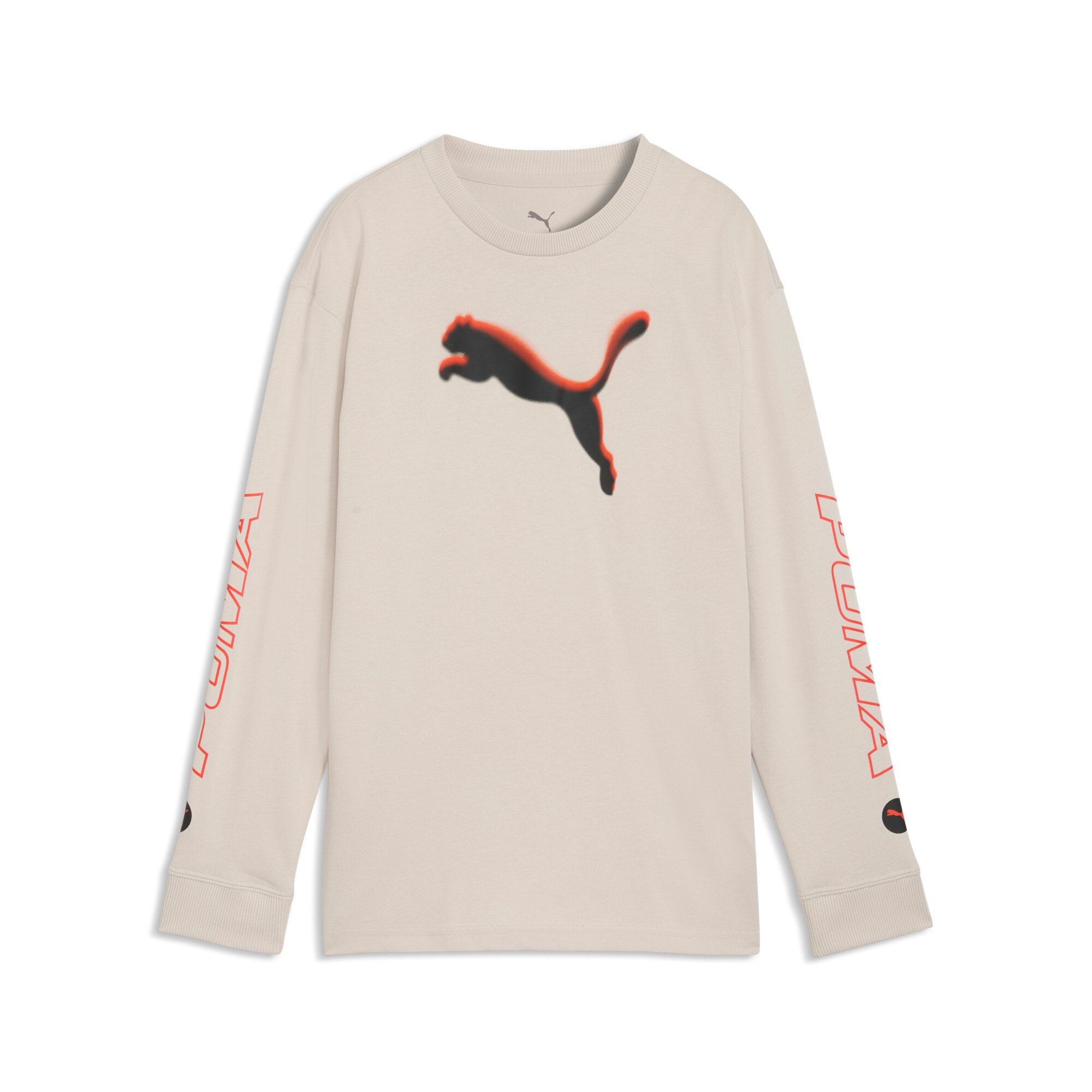 PUMA Langarmshirt "STREET RELAXED LONGSLEEVE TEE B" für Jugendliche, sportlicher Stil, mit Rundhalsausschnitt