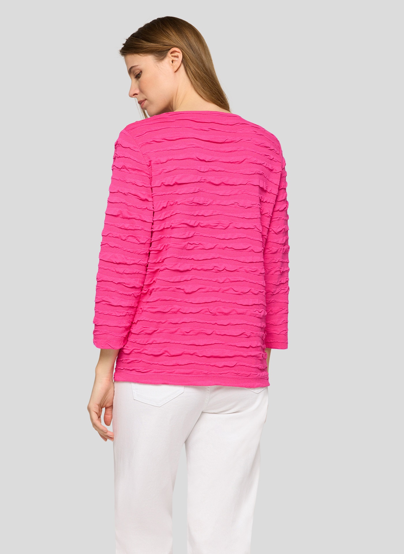 Rabe 3/4-Arm-Shirt mit Struktur Muster günstig online kaufen