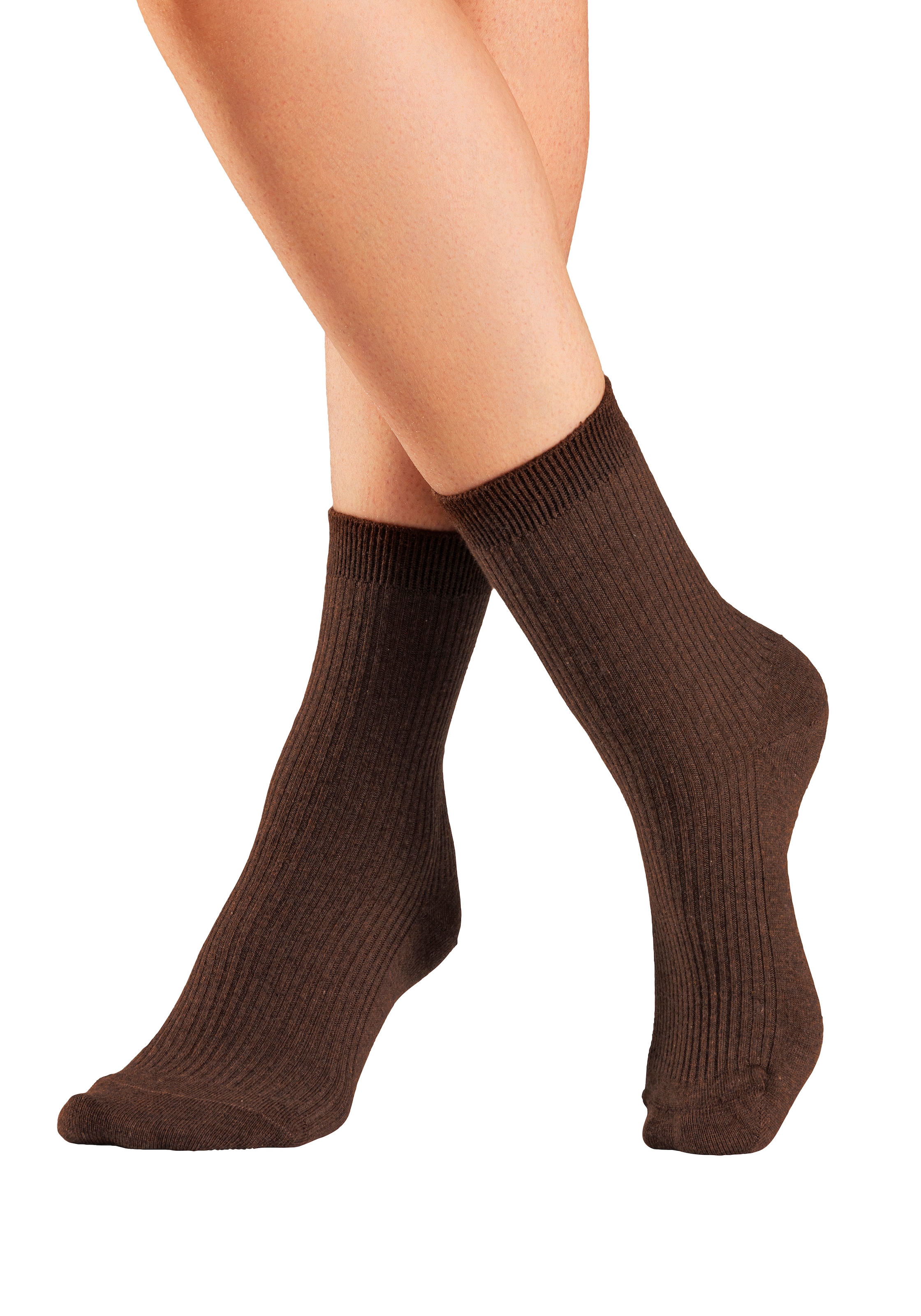 Lavana Basicsocken, (Packung, 5 Paar), mit feiner Rippe
