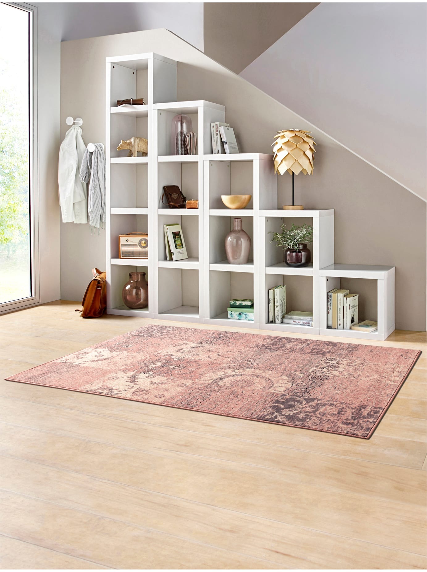 Teppich HEINE HOME Gr. 5, rosa (rosé), B:190cm H:7mm L:280cm, Kunstfaser, Polypropylen, Teppiche, Teppich 3