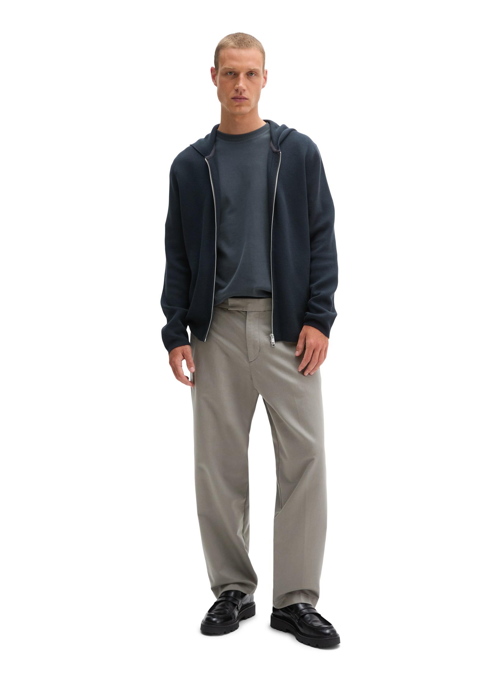 Marc O'Polo Kapuzenstrickjacke aus Bio-Baumwolle, Regular Fit