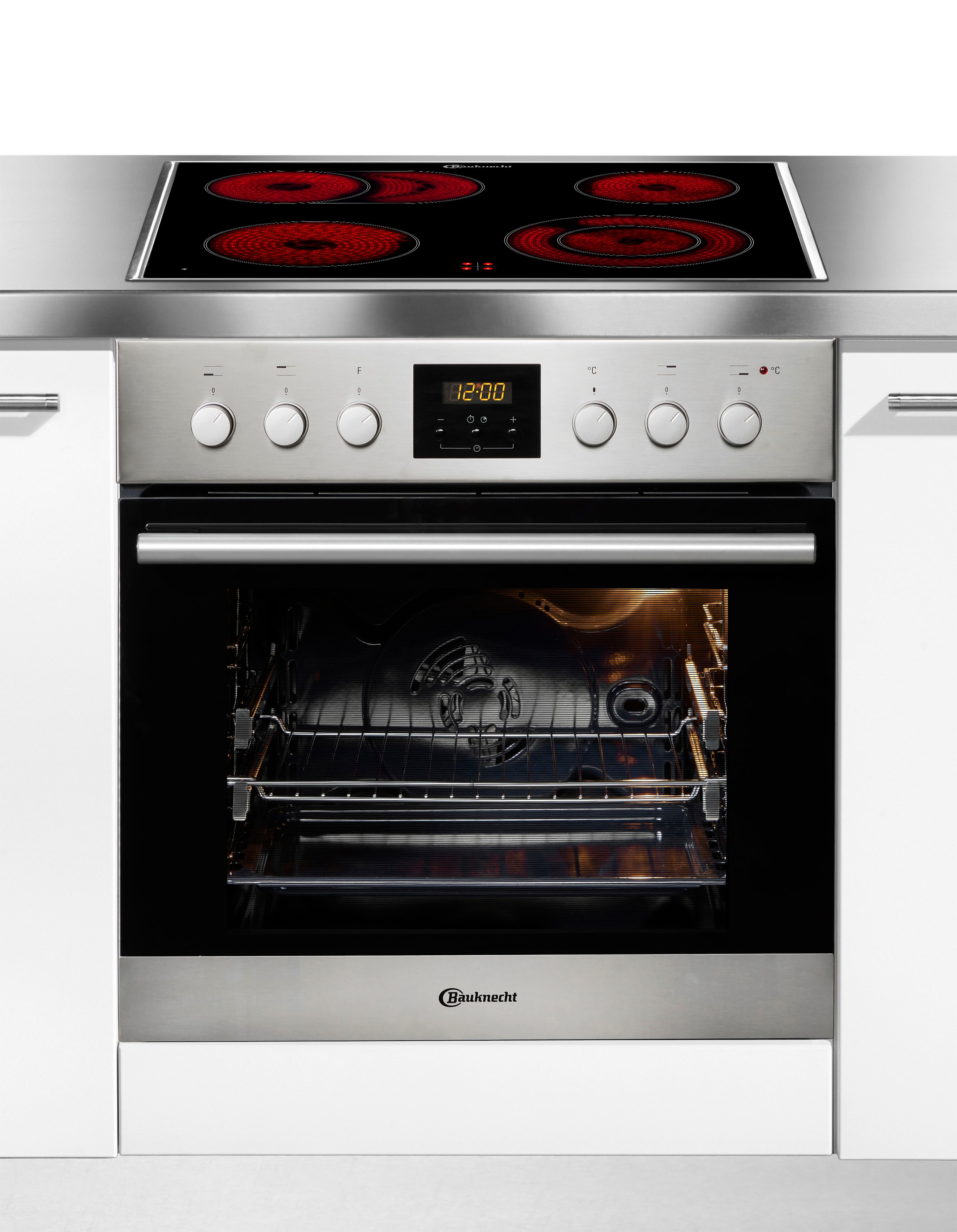 BAUKNECHT Elektro-Herd-Set "HVR2 KH5V2 IN" mit 2-fach-Teleskopauszug Hydrol günstig online kaufen