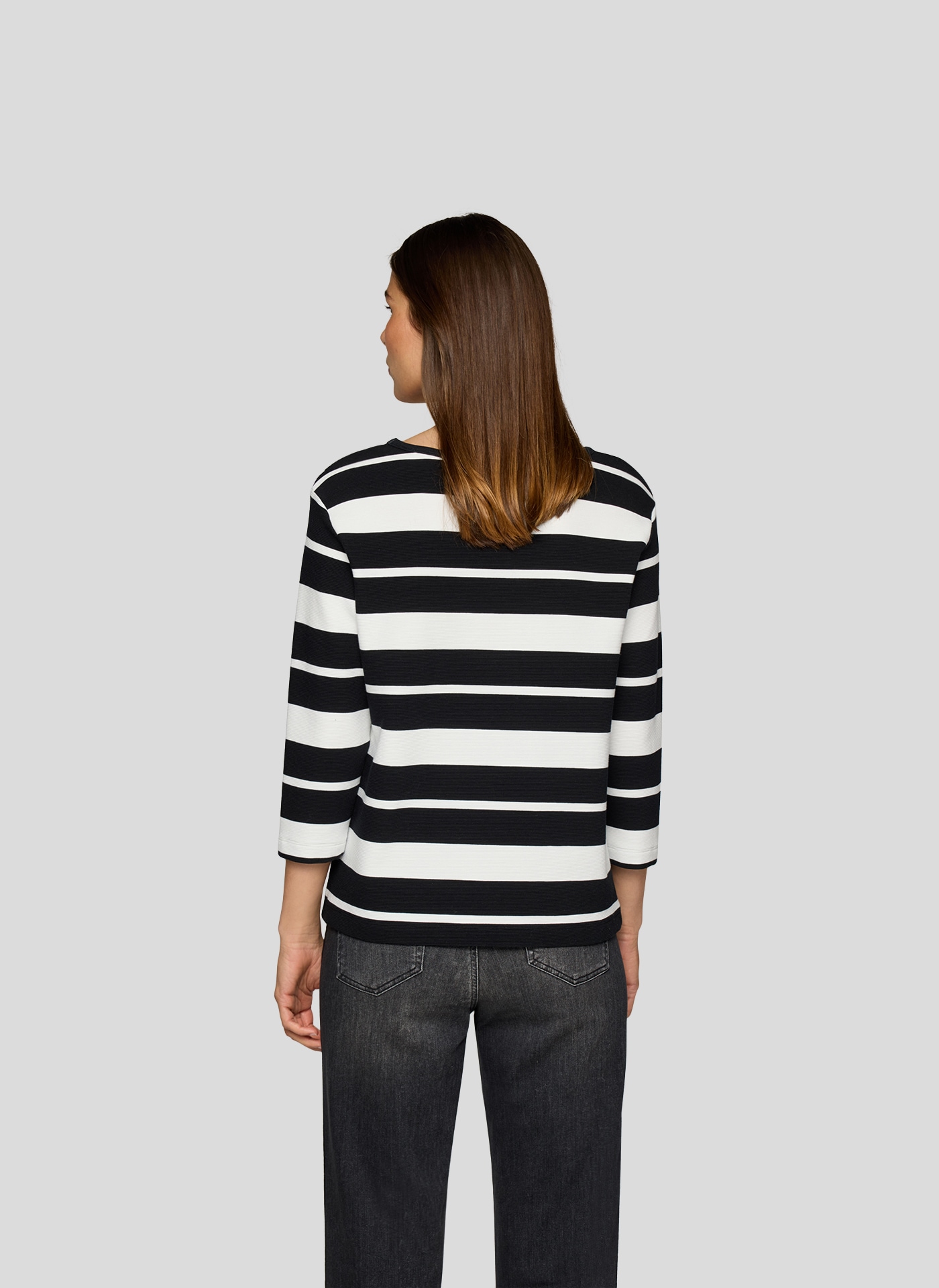 Rabe 3/4-Arm-Shirt, mit Schriftzug