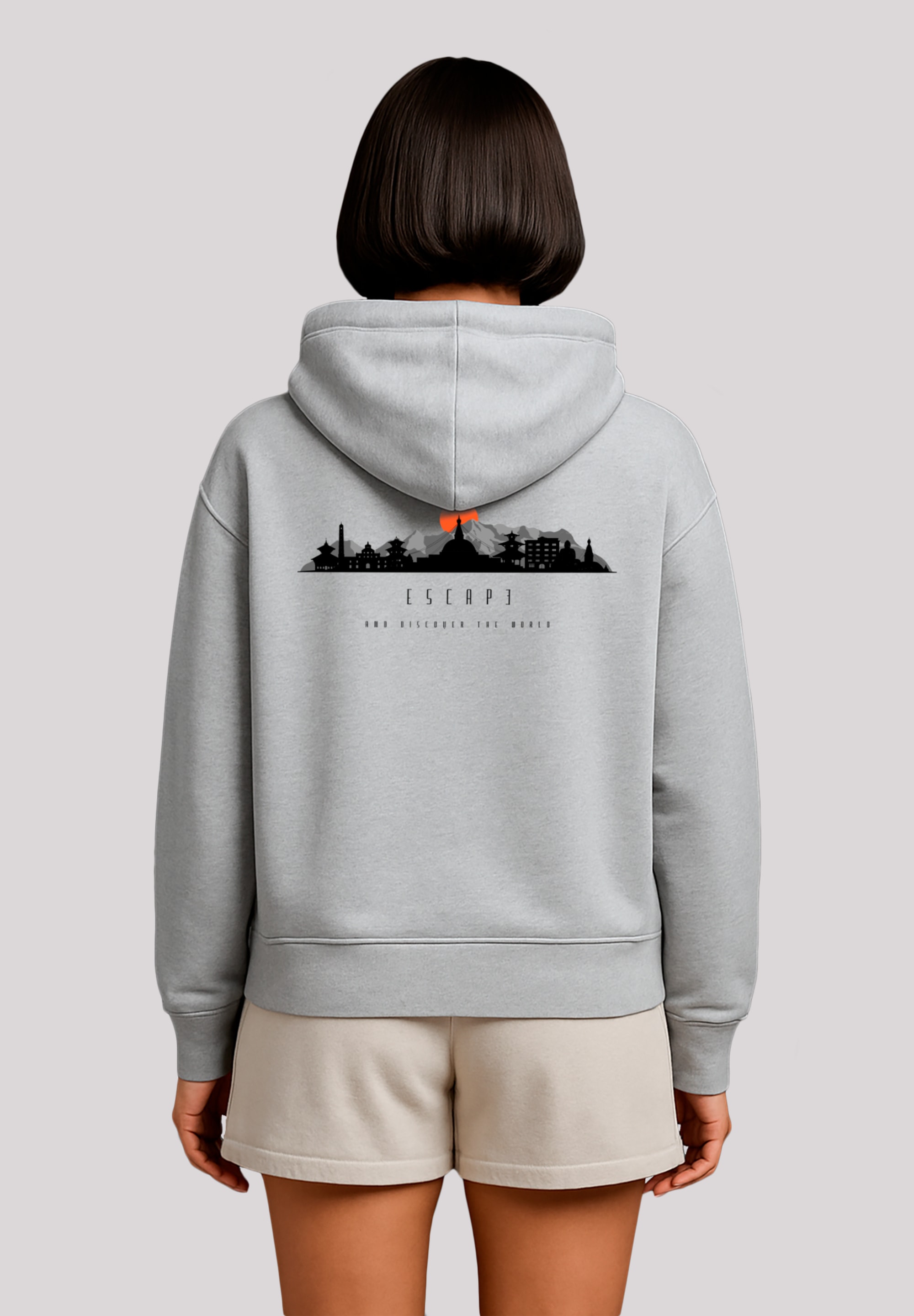 F4NT4STIC Kapuzenpullover "Escape Discover the World Asian Town", Premium Q günstig online kaufen