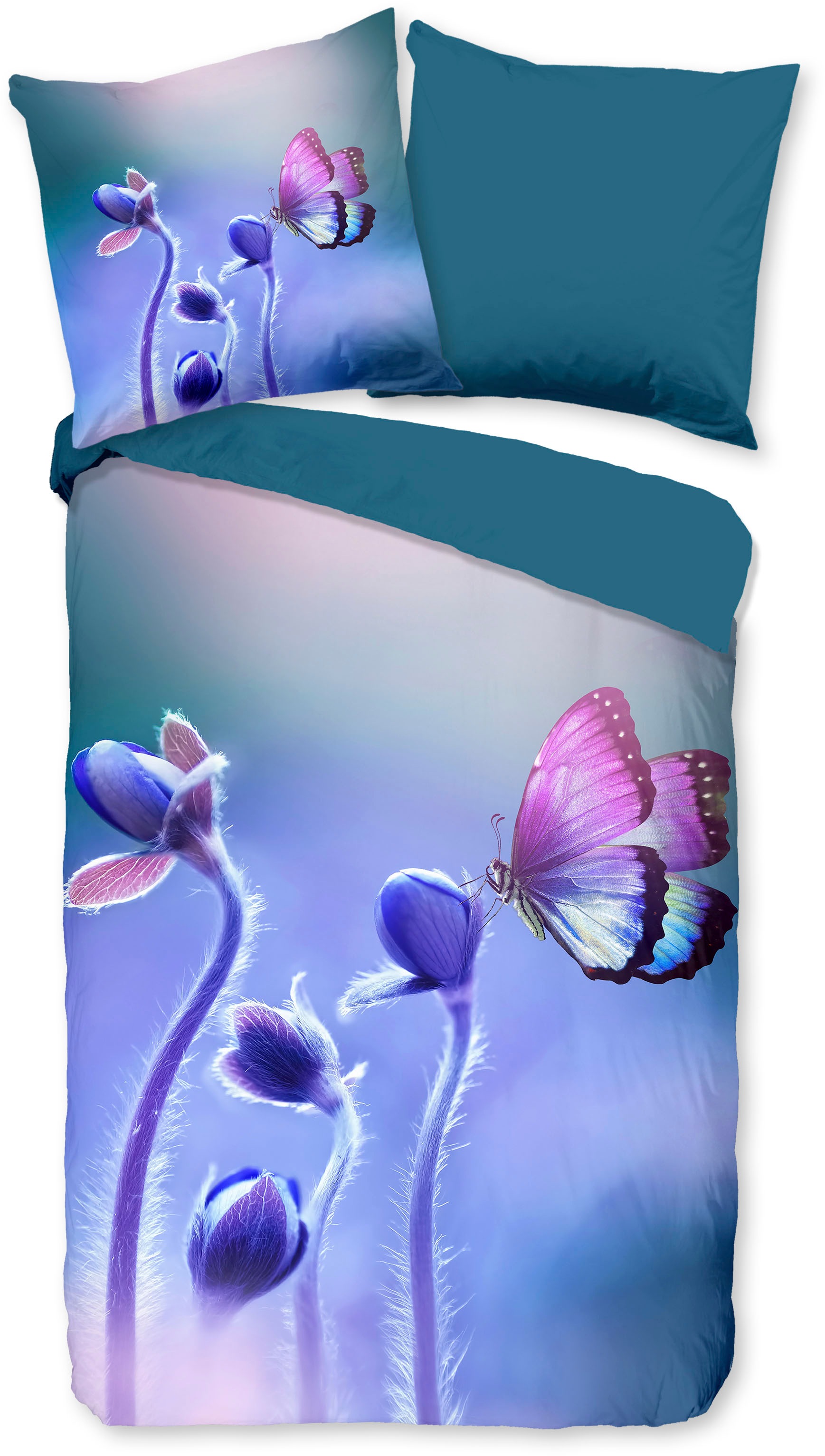 PURE luxury collection Wendebettwäsche "Davine" 2 Stk. tlg. Mikrofaser, 135 günstig online kaufen