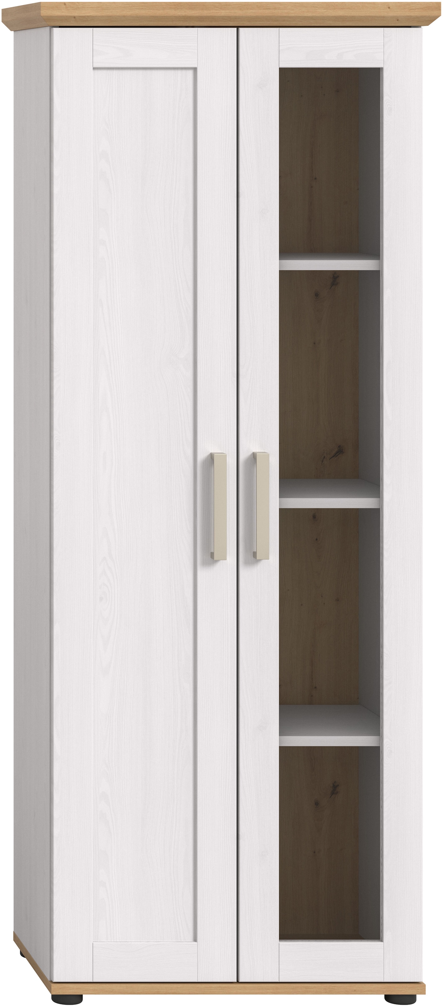 Home affaire Vitrine »Cosenza, Höhe 161 cm, 2 Türen, 4 Fächer«, (1 St.), Vitrine, Höhe 161 cm, Wohnzimmer, Esszimmer