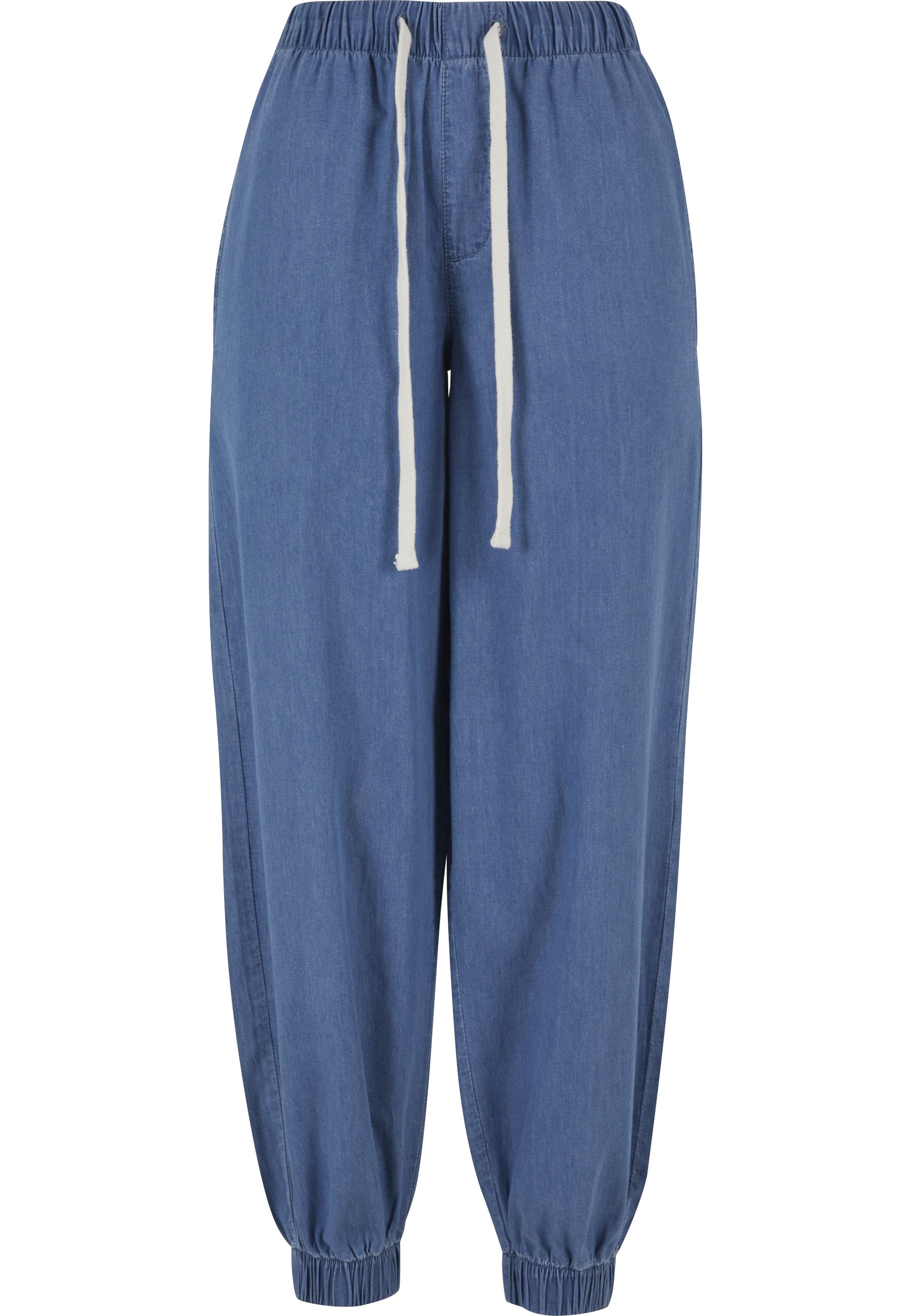 URBAN CLASSICS Jogginghose "Urban Classics Damen Ladies Light Denim Jogpant günstig online kaufen