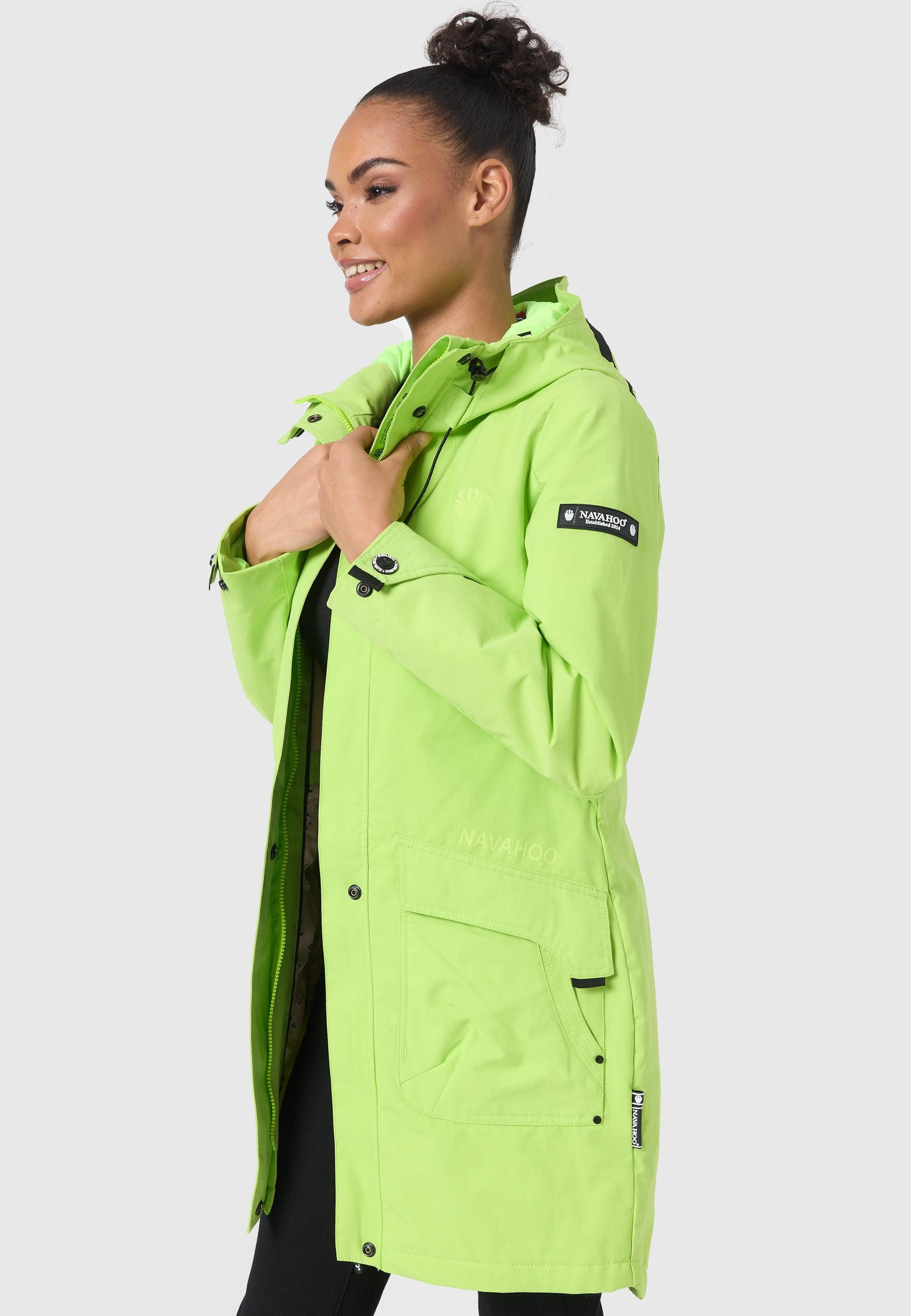 Navahoo Outdoorjacke »Pfefferschote«, mit Kapuze, moderne Damen Übergangsjacke mit Kapuze