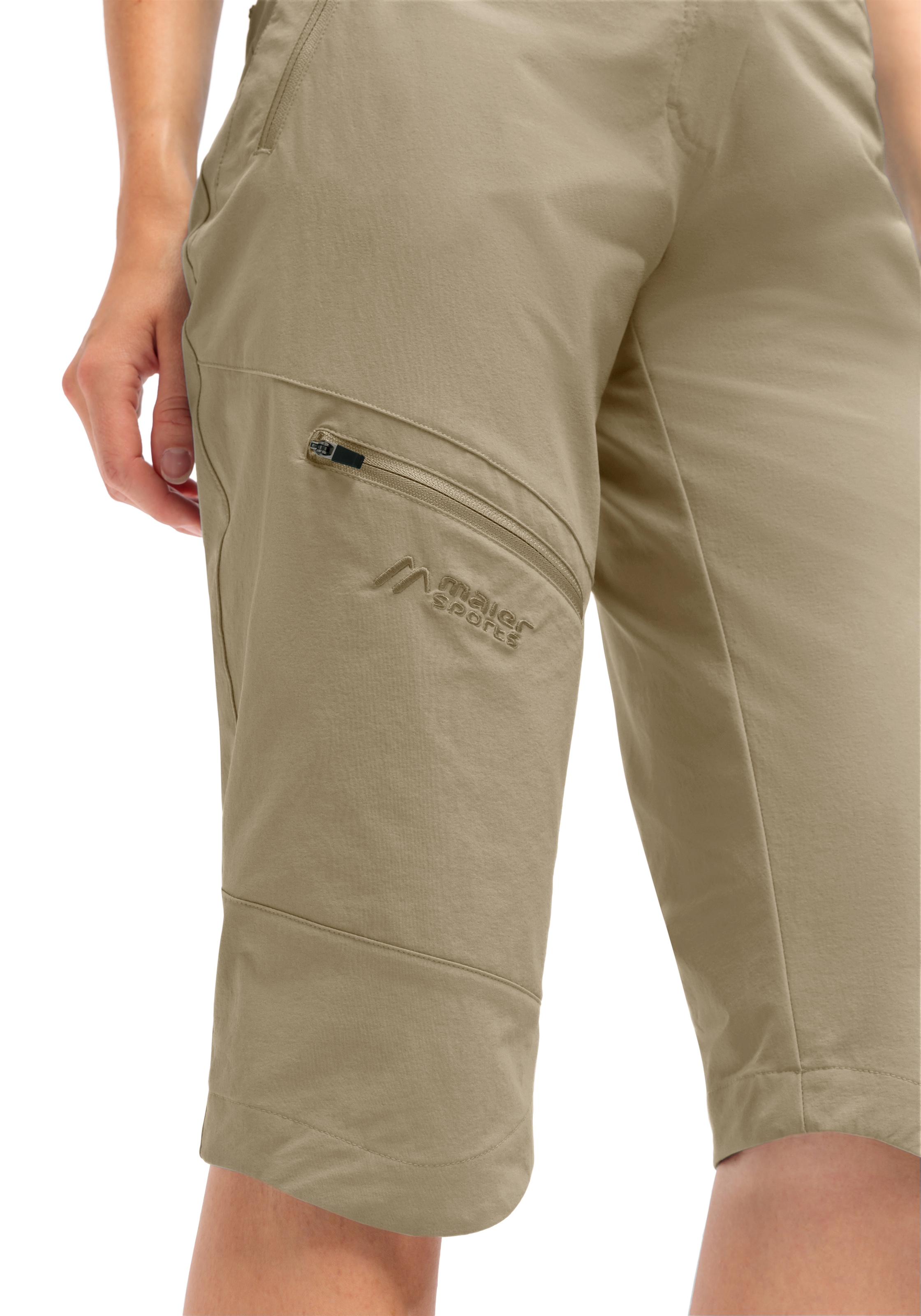 Maier Sports Outdoorhose »Inara slim Capri Vario«, Damen Wanderhose, elastische Funktionshose mit 4 Taschen, Slim Fit
