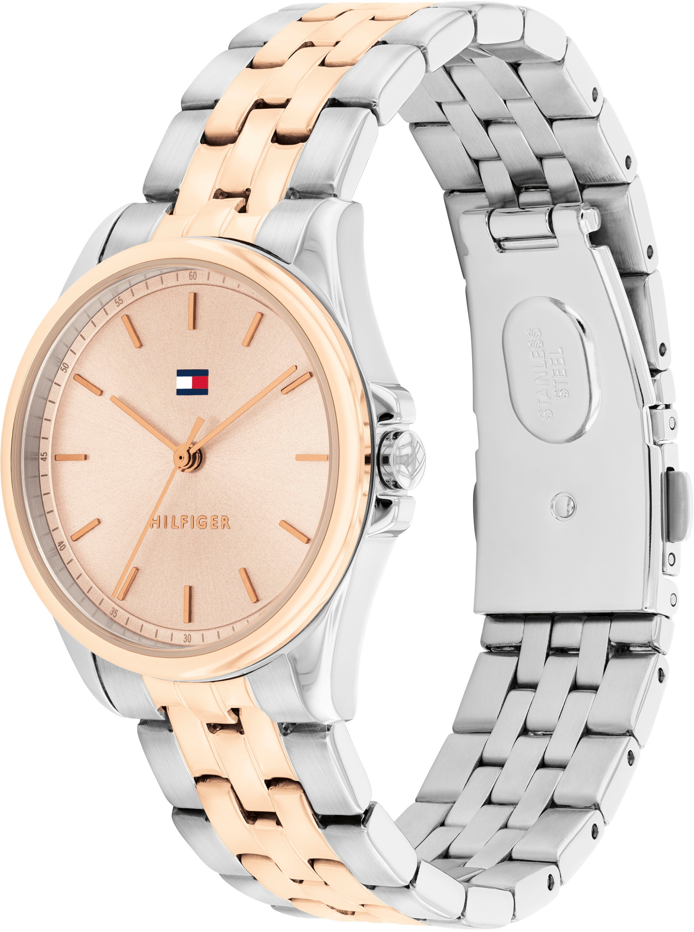 Tommy Hilfiger Quarzuhr »JADE«, Armbanduhr, Damenuhr, Edelstahlarmband, analog
