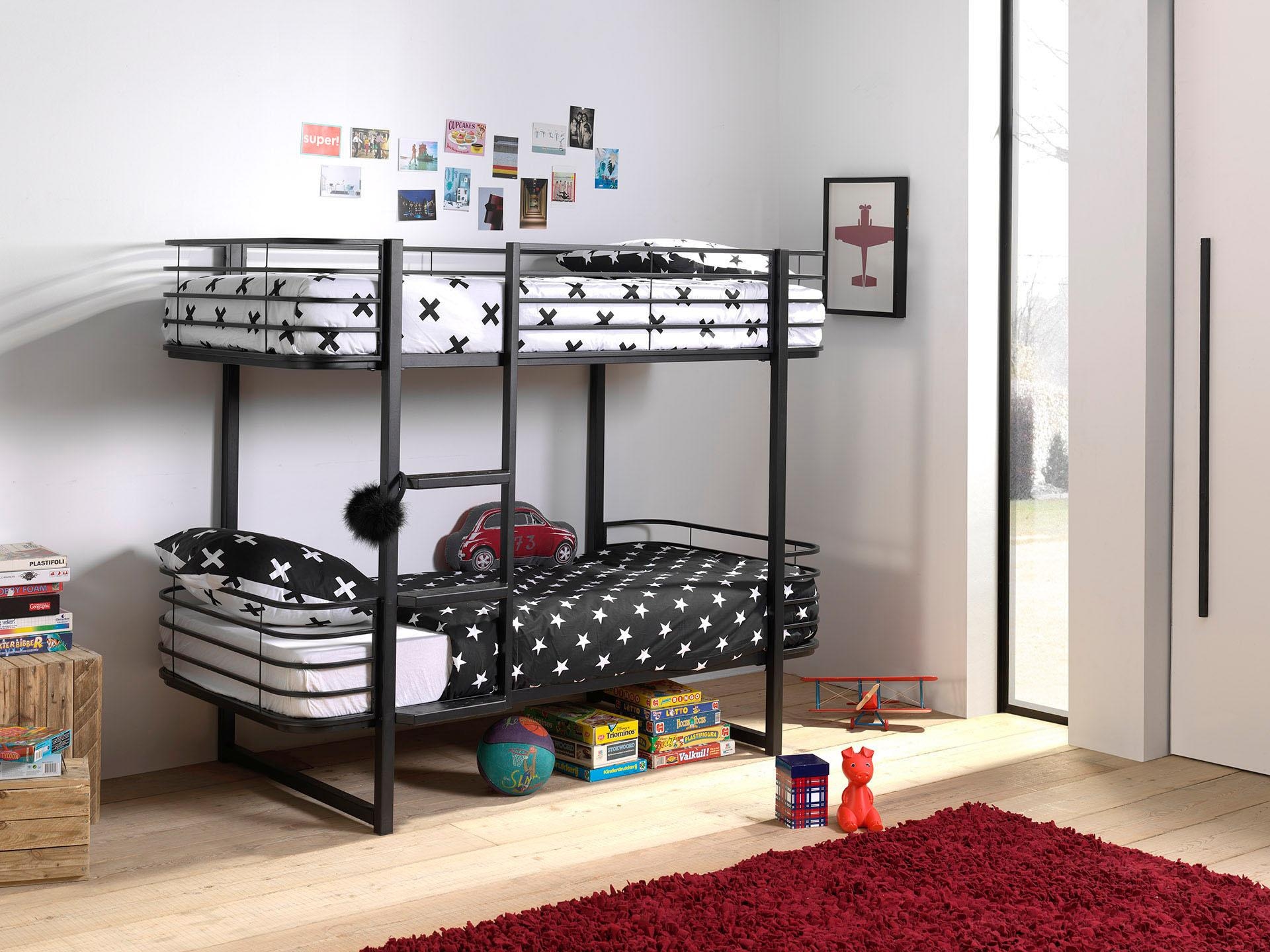 Vipack Etagenbett "Oscar, Metallbett mit 2 Liegeflächen 90/200, stabil und günstig online kaufen