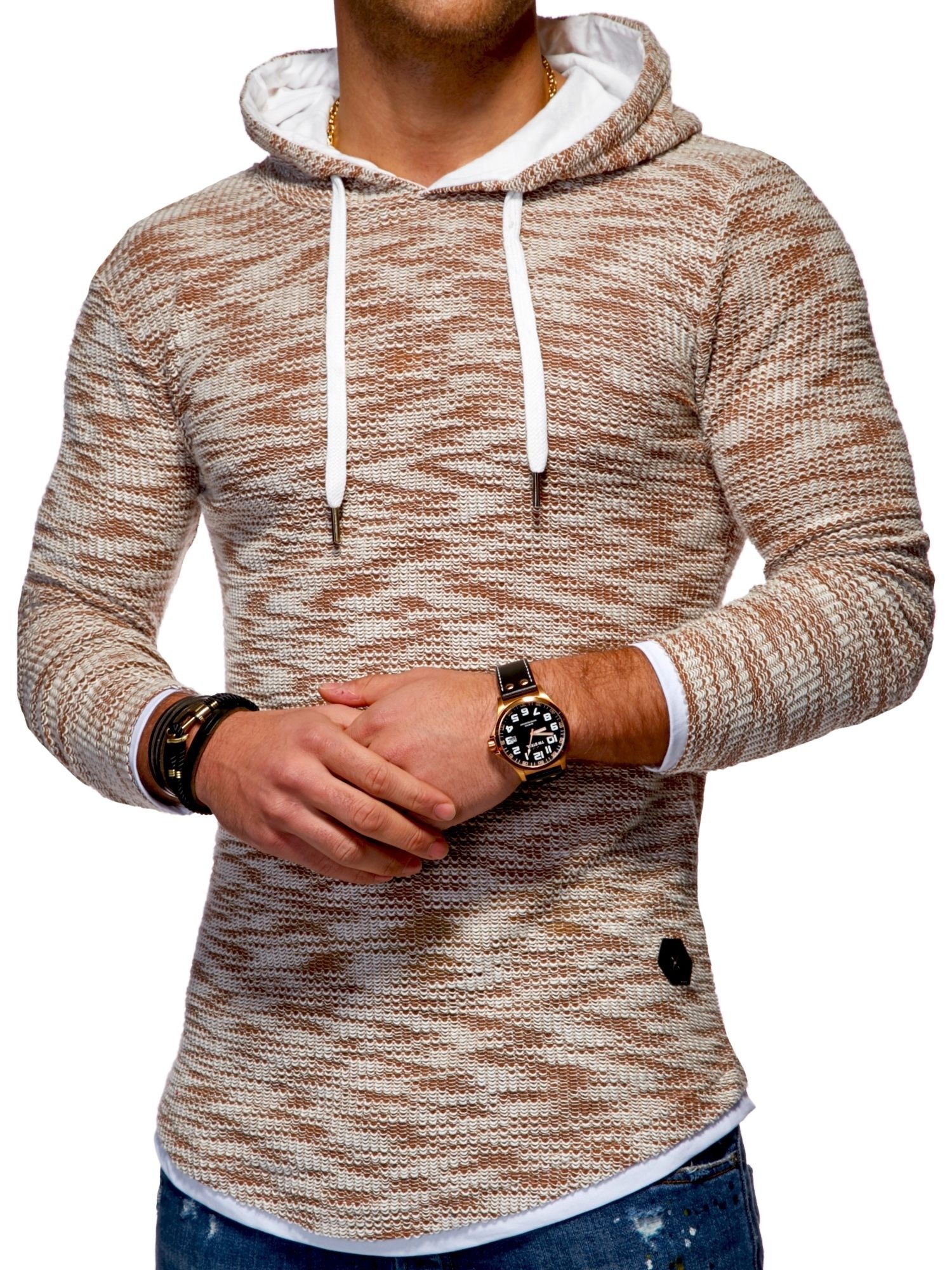 behype Kapuzensweatshirt »B-PHIL« mit Kapuze und Kordelzug
