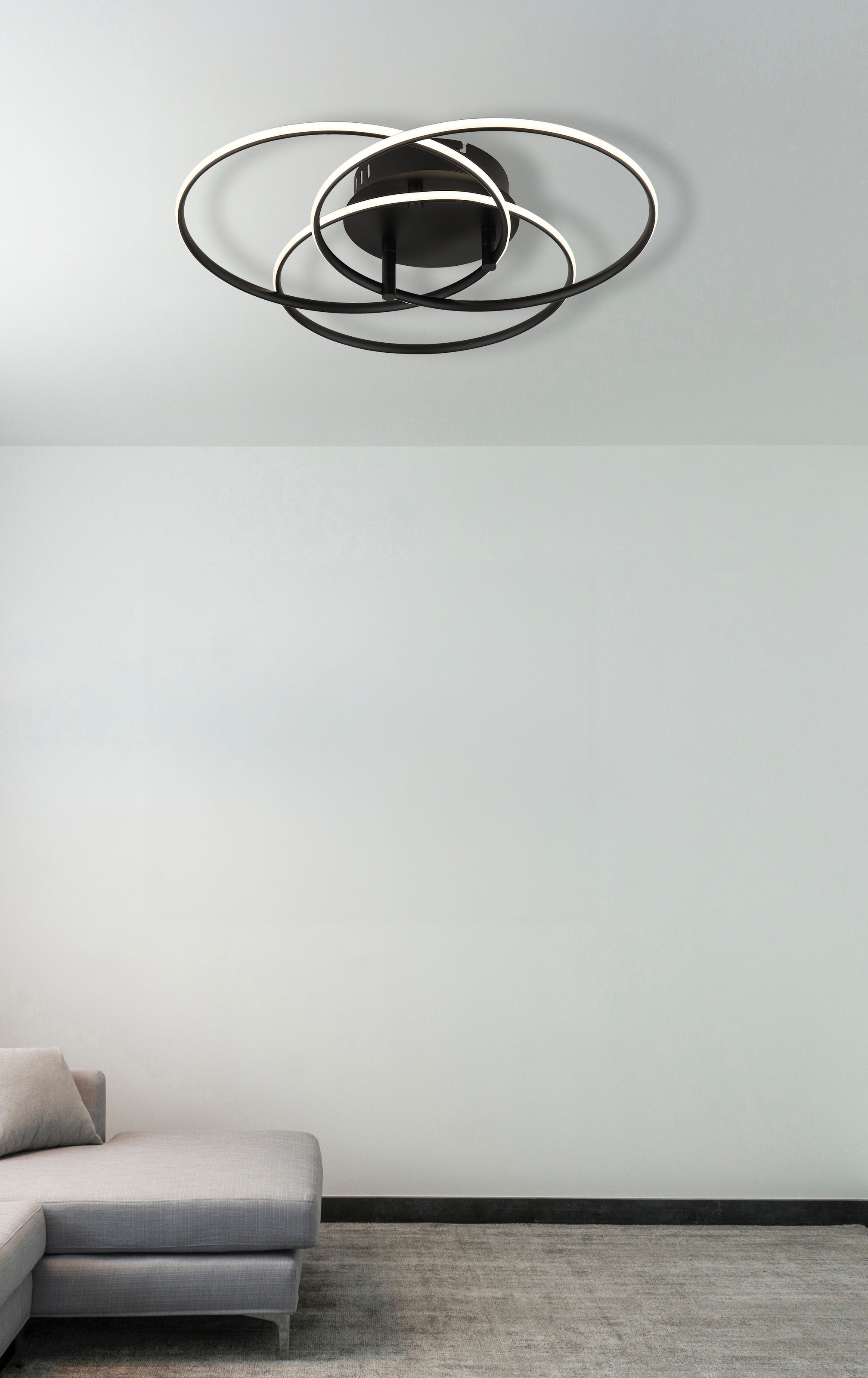 GLOBO LIGHTING Deckenleuchte »KOMBOS« LED-Modul 1 Stk. Warmweiß Deckenlampe Wohnzimmer-Leuchte Schlafzimmer-Leuchte Flur Küche