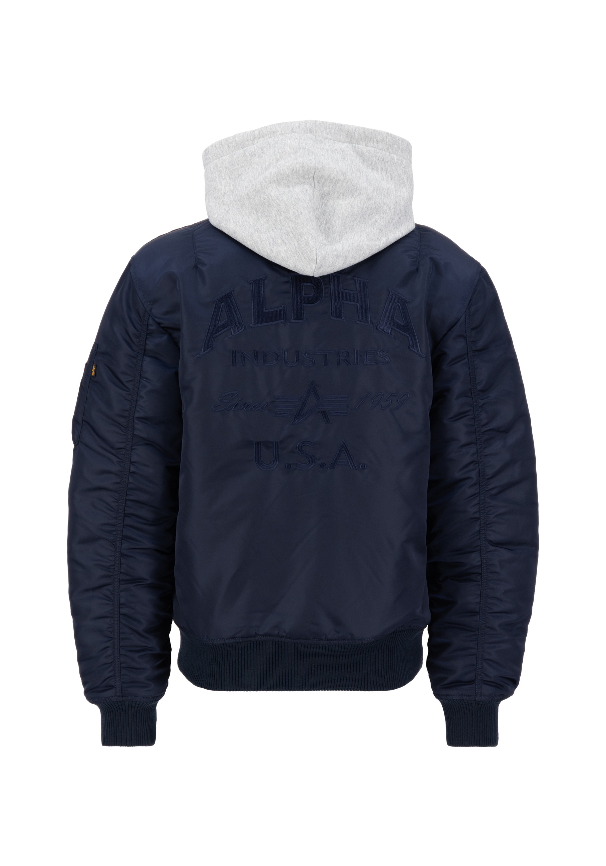 Alpha Industries Bomberjacke »Alpha Industries Men - Bomber Jackets MA-1 Zip Hood Back EMB«