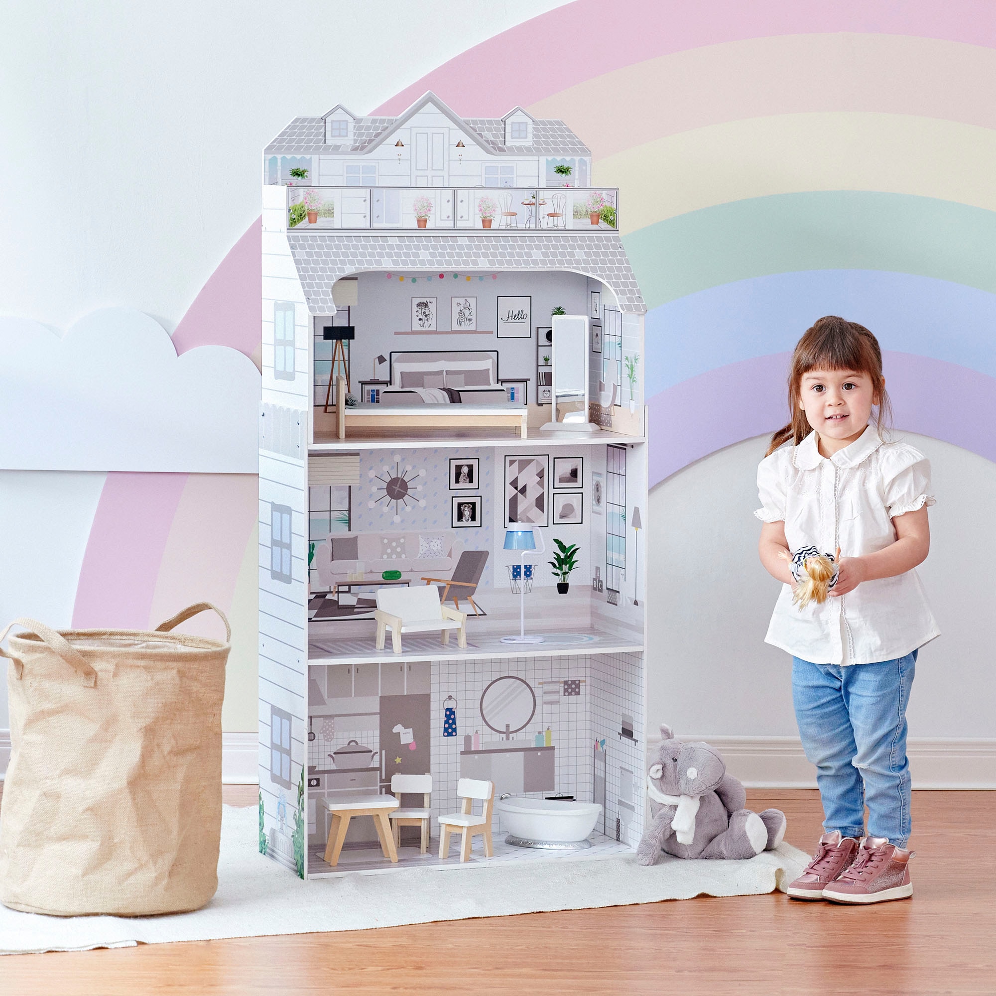 TEAMSON™ KIDS    Puppenhaus »Olivia's Little World, Deluxe Mansion«, mit Licht