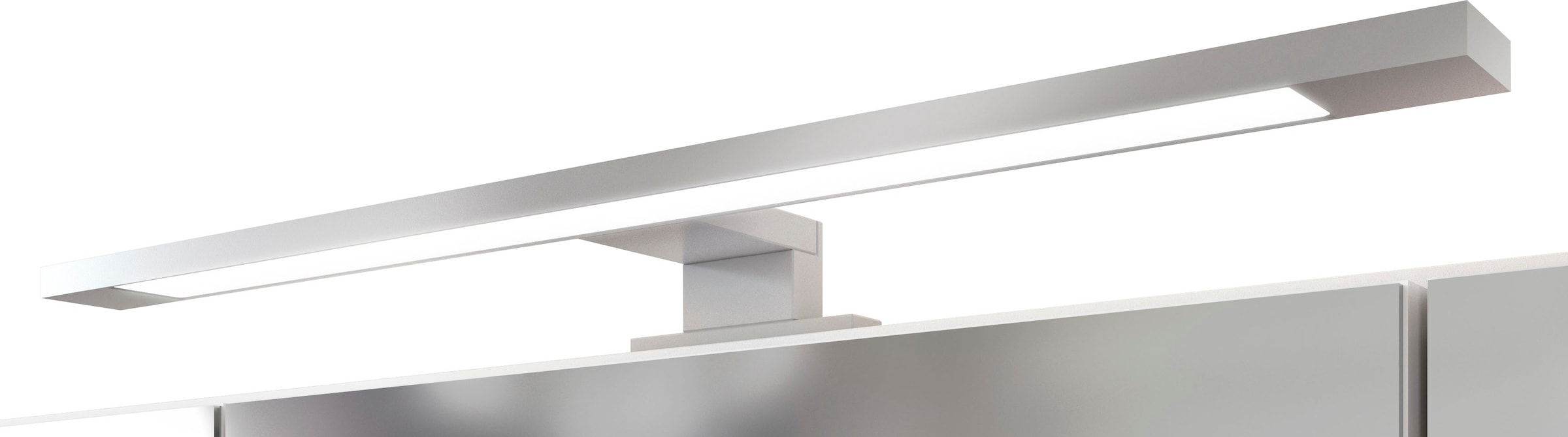 welltime Badmöbel-Set »Stubach«, (2 St., Spiegelschrank und Waschtisch), Abdeckplatte mit Baumkante