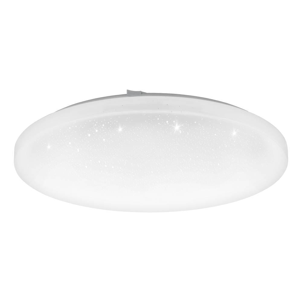 EGLO LED Deckenleuchte »FRANIA-S Deckenlampe, weiß, Kristalleffekt, geringe Aufbauhöhe«, 1 flammig, Leuchtmittel LED-Board | LED fest integriert, Wohzimmer, Küche, Esszimmer, Flur, modern, rund