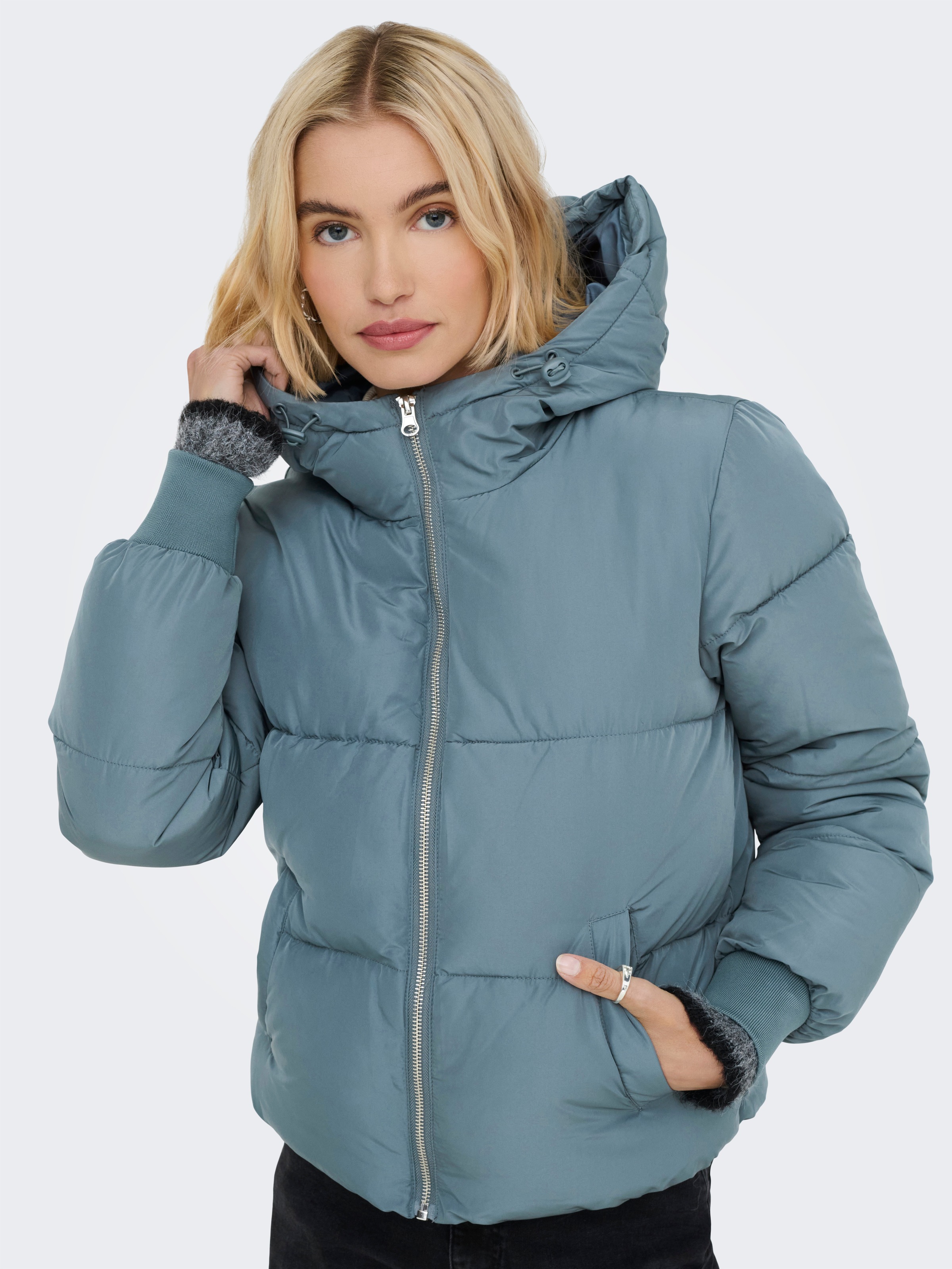 JDY Steppjacke "JDYNEWERICA LIFE SHORT HOOD JKT OTW NOOS", mit Kapuze günstig online kaufen