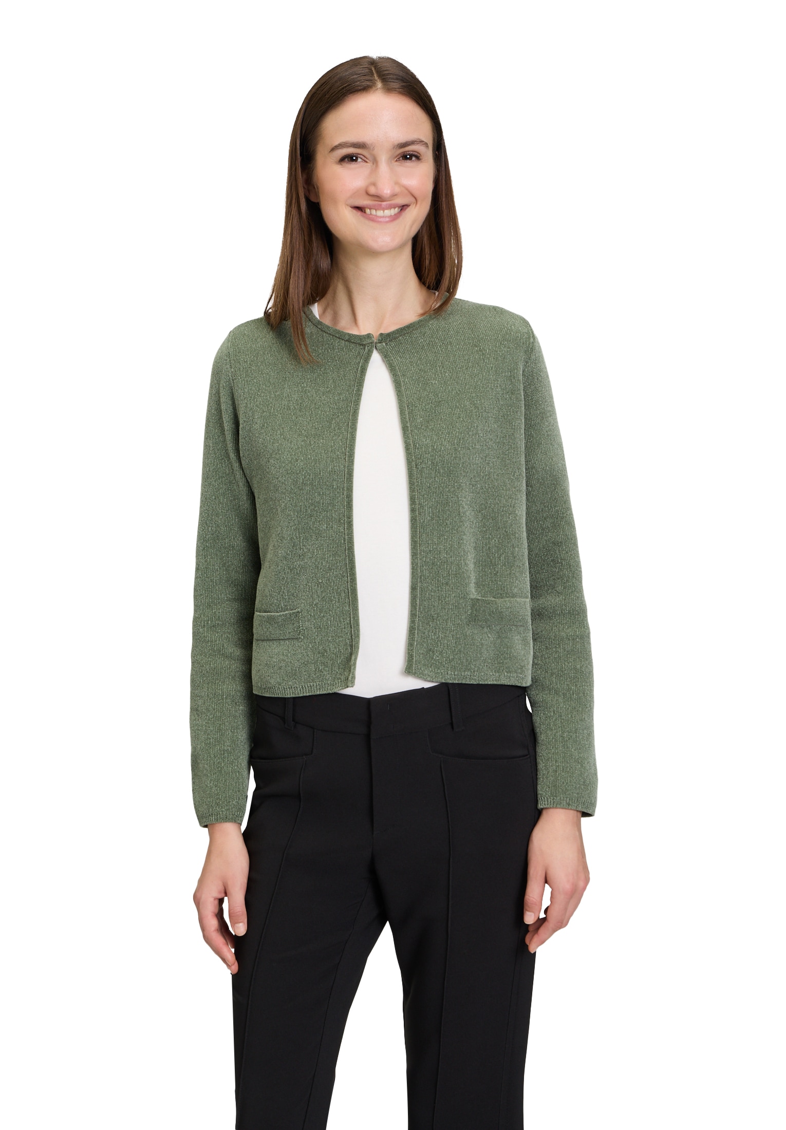 Cartoon Strickjacke "Cartoon Damen Strick-Cardigan mit Rundhalsausschnitt", günstig online kaufen