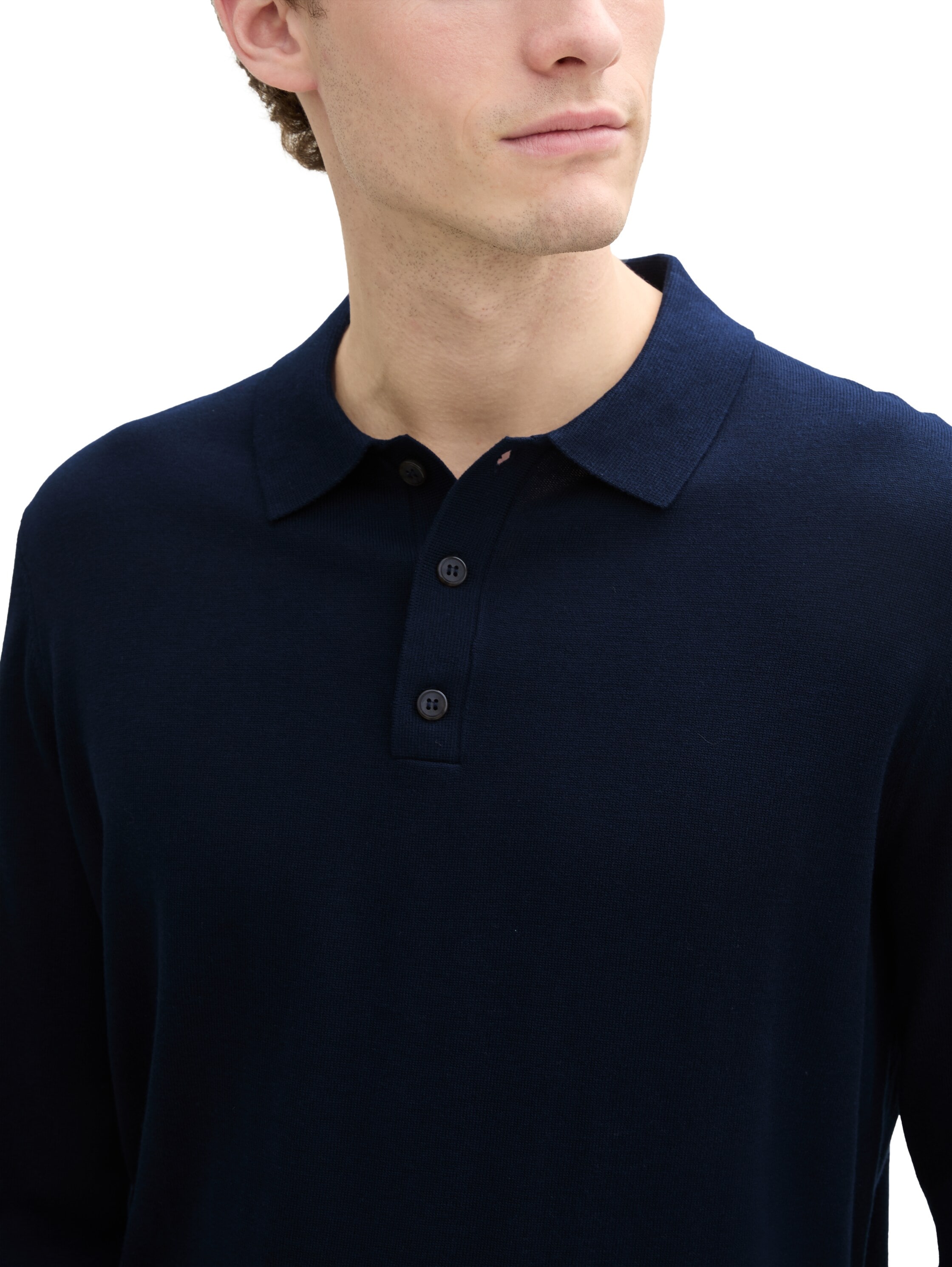 TOM TAILOR Polokragenpullover, mit Seide