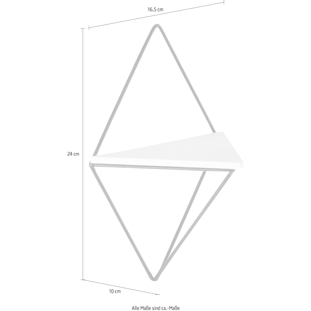 andas Deko-Wandregal »Rauten Rudel«, (Set, 5 St.), Dekoregal, Wanddeko, aus Metall