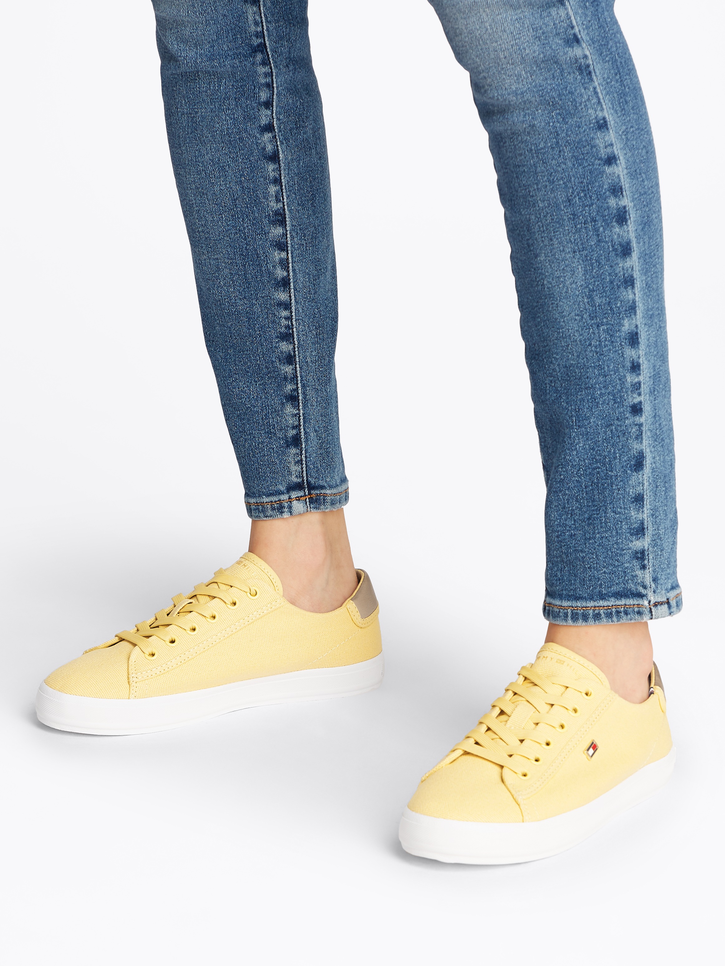 Tommy Hilfiger Plateausneaker "VULC CANVAS LACE UP SNEAKER", Freizeitschuh, günstig online kaufen