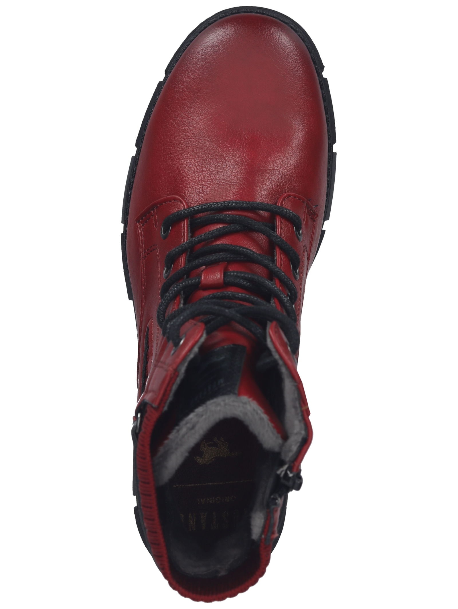 Mustang Shoes Schnürstiefelette »Mustang Shoes Stiefelette Lederimitat«