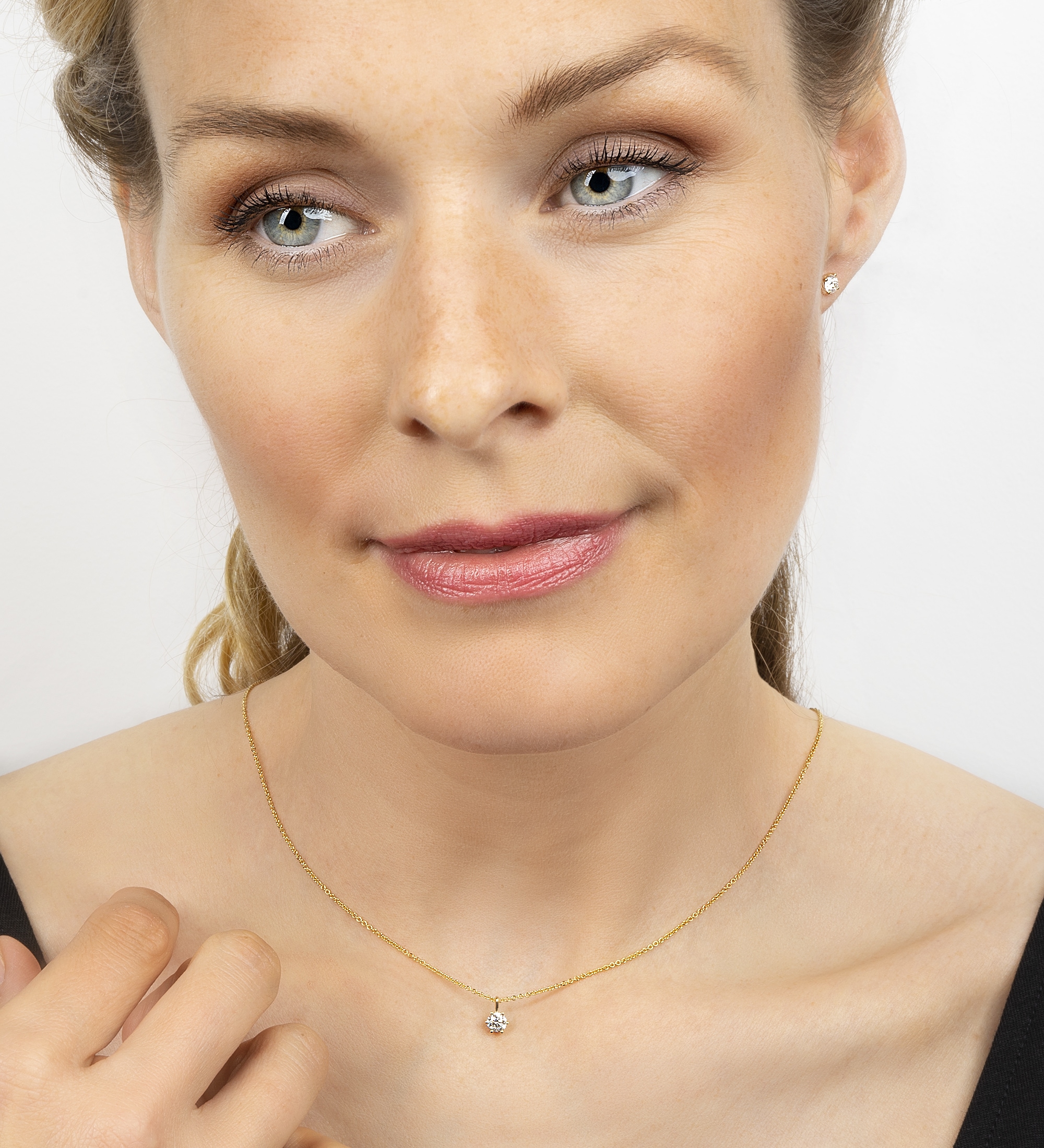 Vivance Kettenanhänger »0.5 ct Diamant Brillant Anhänger aus 585 Gelbgold«, Damen Gold Schmuck