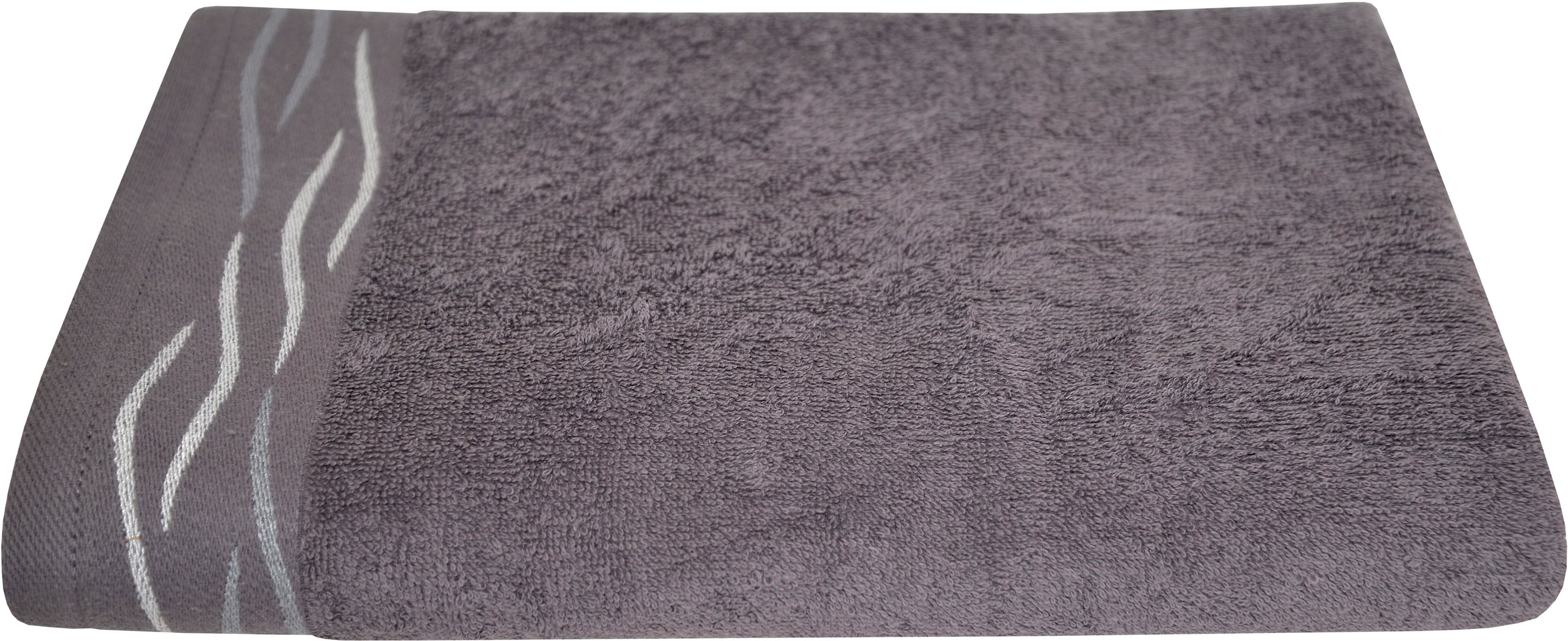 Dyckhoff Duschtuch "Wave" mit Jacquard-Bordüre