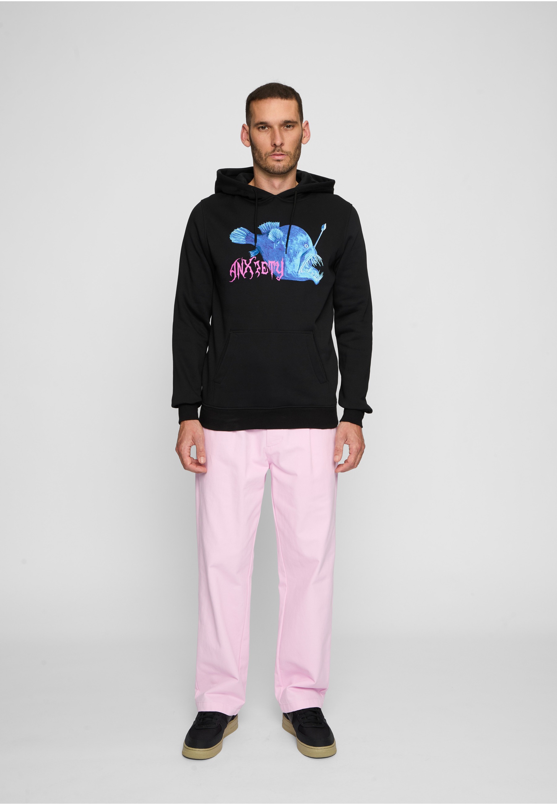 MisterTee Rundhalspullover »MisterTee Herren Anxiety Hoody« 1 Stk.