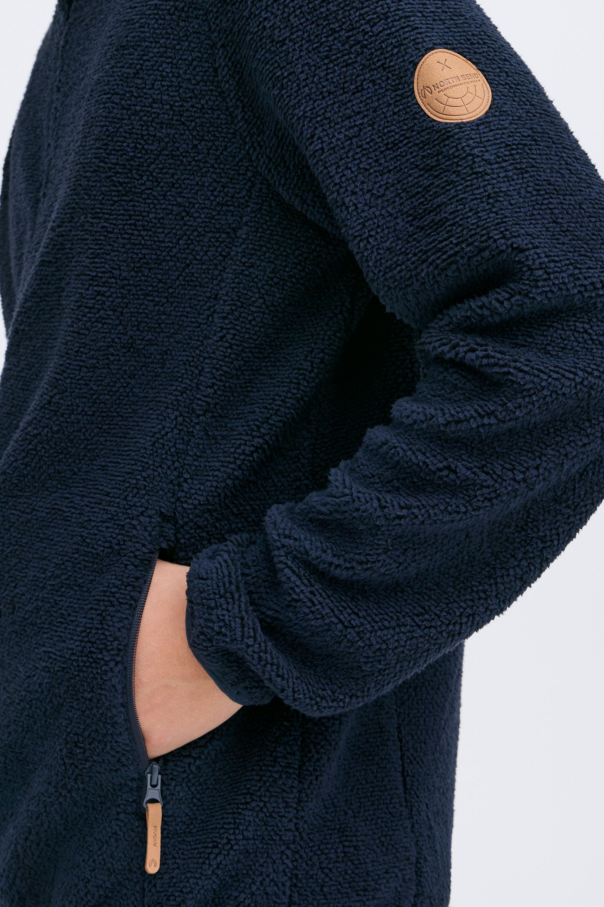 North Bend Fleecejacke »Fleecejacke NBSteve M«, ohne Kapuze