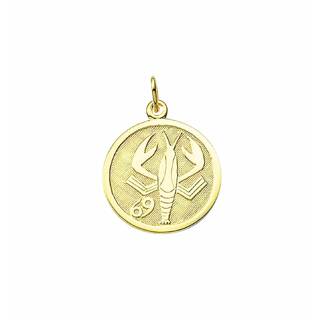 Adelia´s Kette mit Anhänger »333 Gold Sternzeichen Anhänger Krebs Ø 16 mm« Schmuckset Set mit Halskette