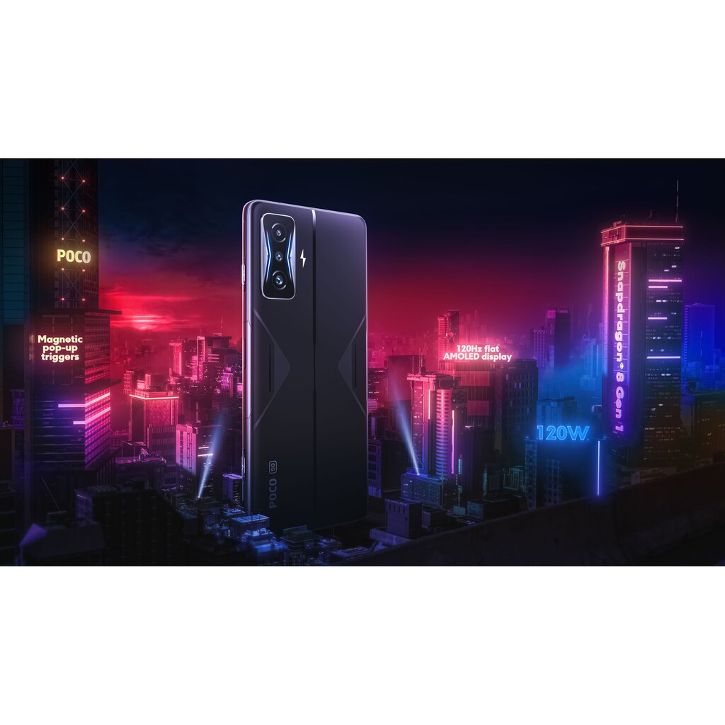 Xiaomi Smartphone »XIAOMI POCO F4 GT 12GB+256GB«, Stealth Black, 16,94 cm/6,67 Zoll, 256 GB Speicherplatz