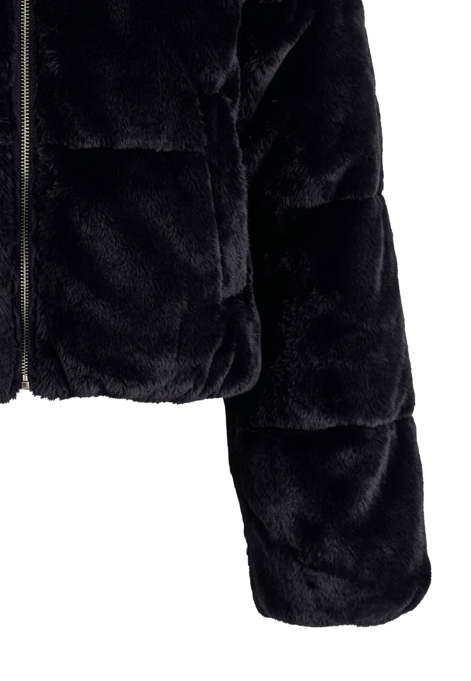URBAN CLASSICS Winterjacke »Urban Classics Ladies Short Faux Fur Puffer Jacket« 1 Stk. tlg. ohne Kapuze