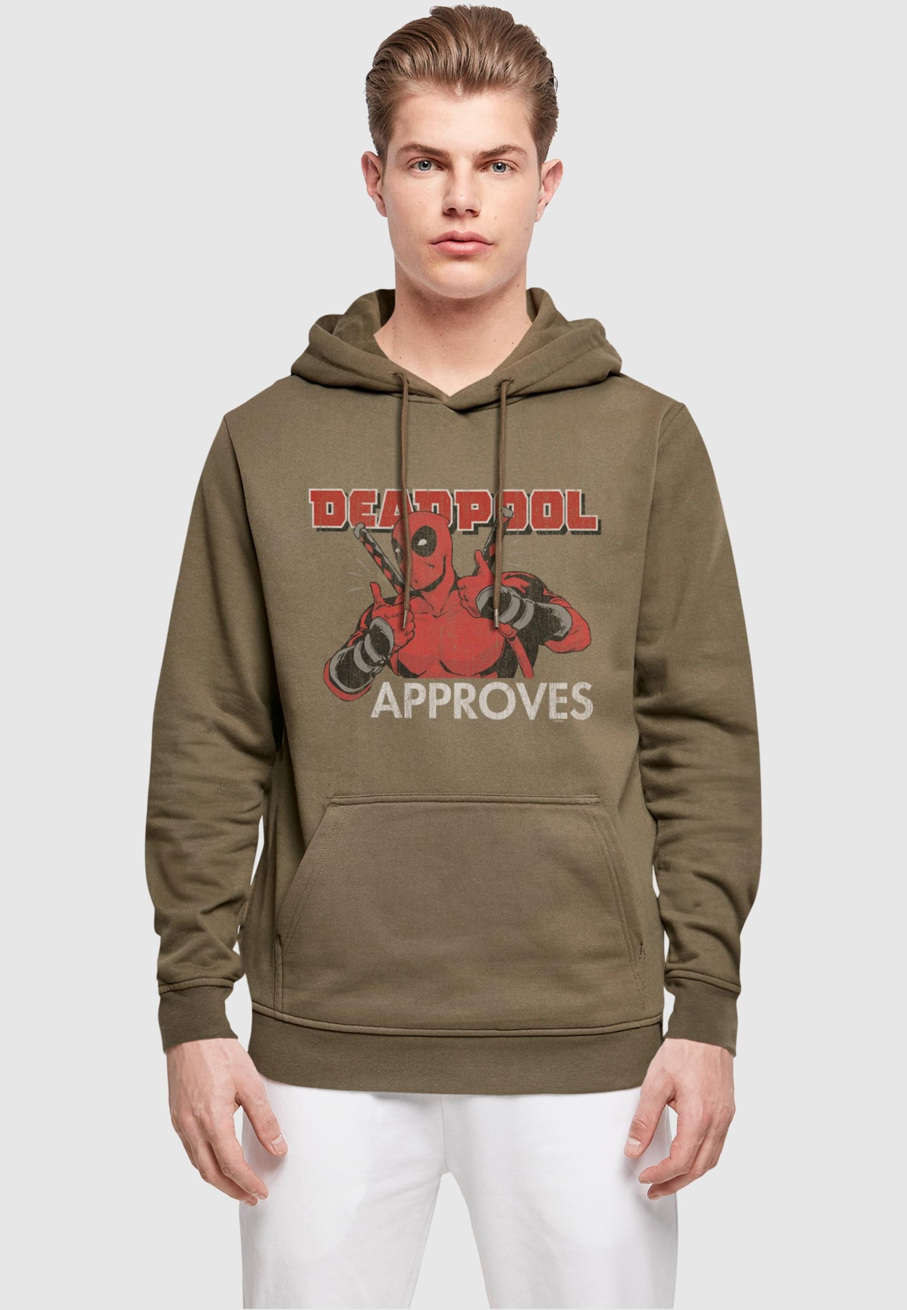 ABSOLUTE CULT Kapuzensweatshirt »ABSOLUTE CULT Herren Deadpool - Approves Basic Hoody«, (1 tlg.)