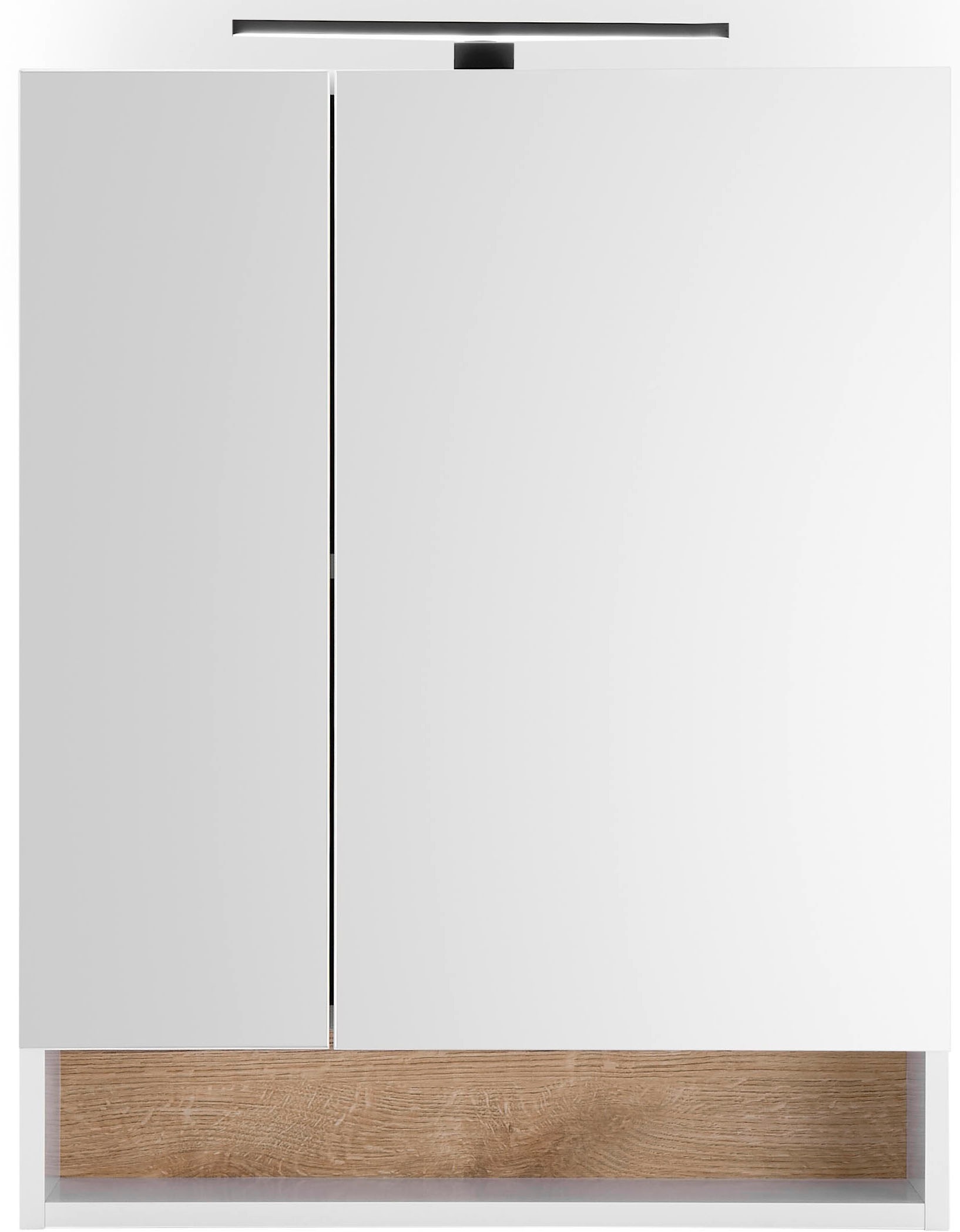 BASIC by Balculina Spiegelschrank »Denver Spiegelschrank, Badezimmerschrank BxHxT 60x75x22« 1 Stk. tlg. Breite 60 cm, Tür L/R montierbar, Softclose