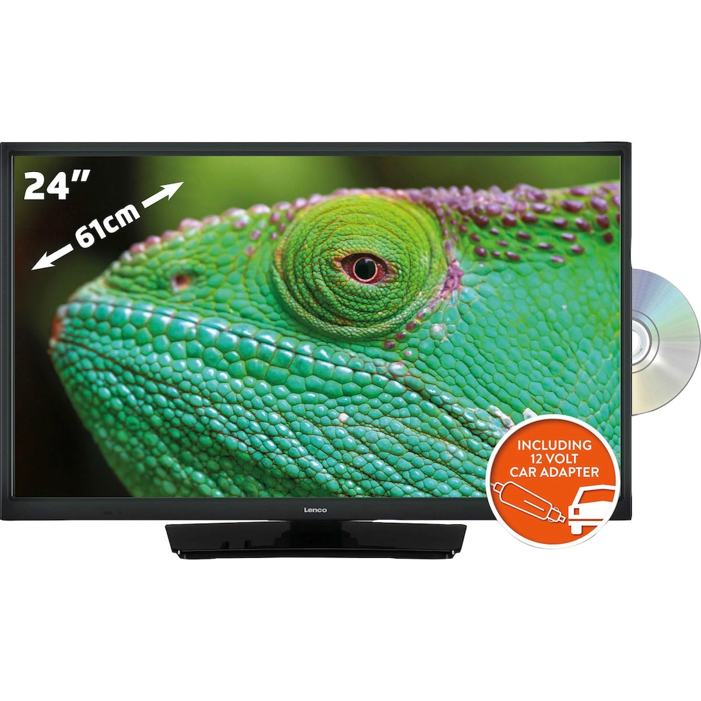 Lenco LED-Fernseher »LED-2423BK - mit 12-V-Verbindung«, 61 cm/24 Zoll, HD