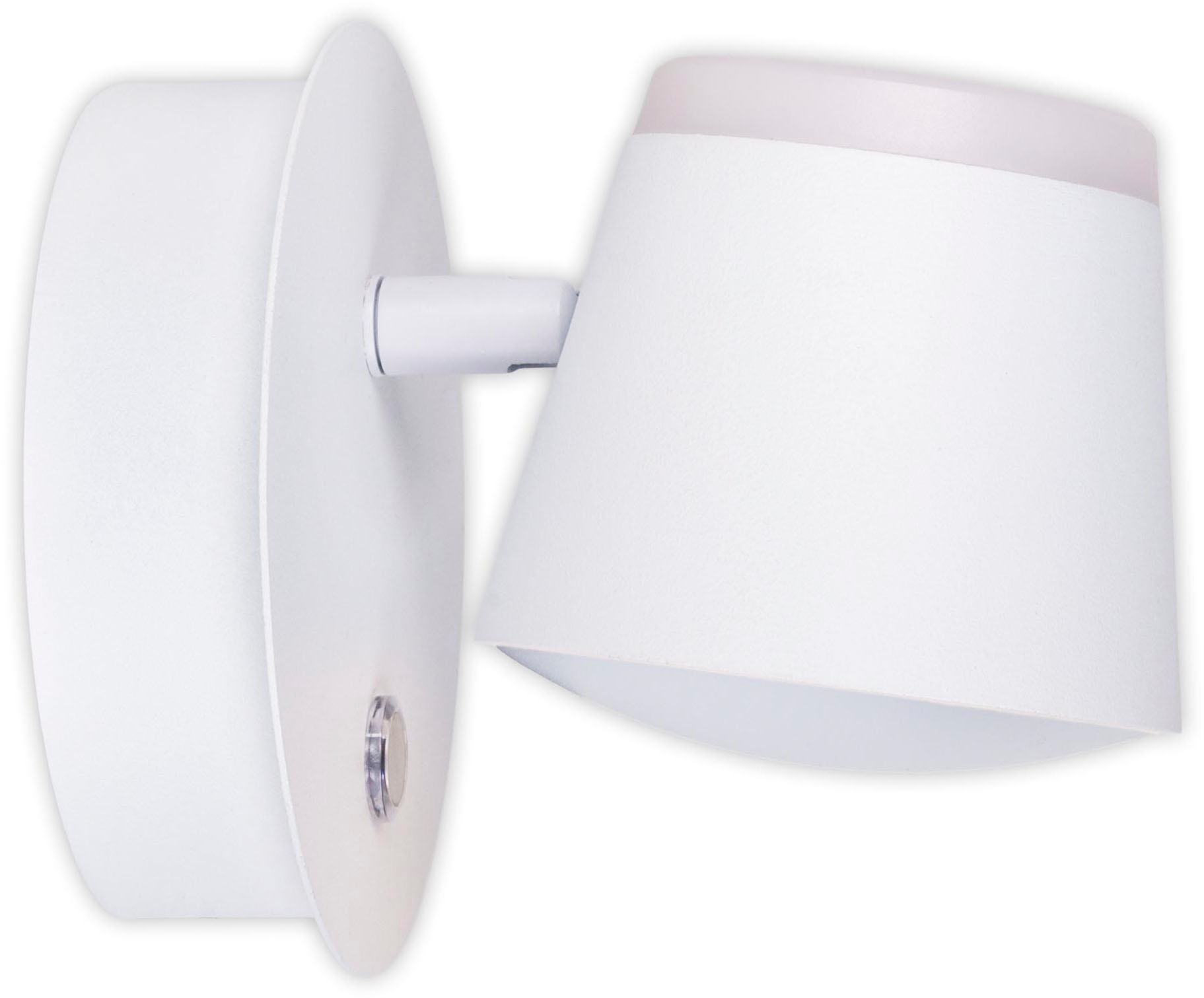 näve LED Wandleuchte »Tondo«, 1 flammig, Leuchtmittel LED-Modul | LED fest integriert, magnetisch, Akku Aufladung per USB-C Kabel, dimmbar per touch, Memory