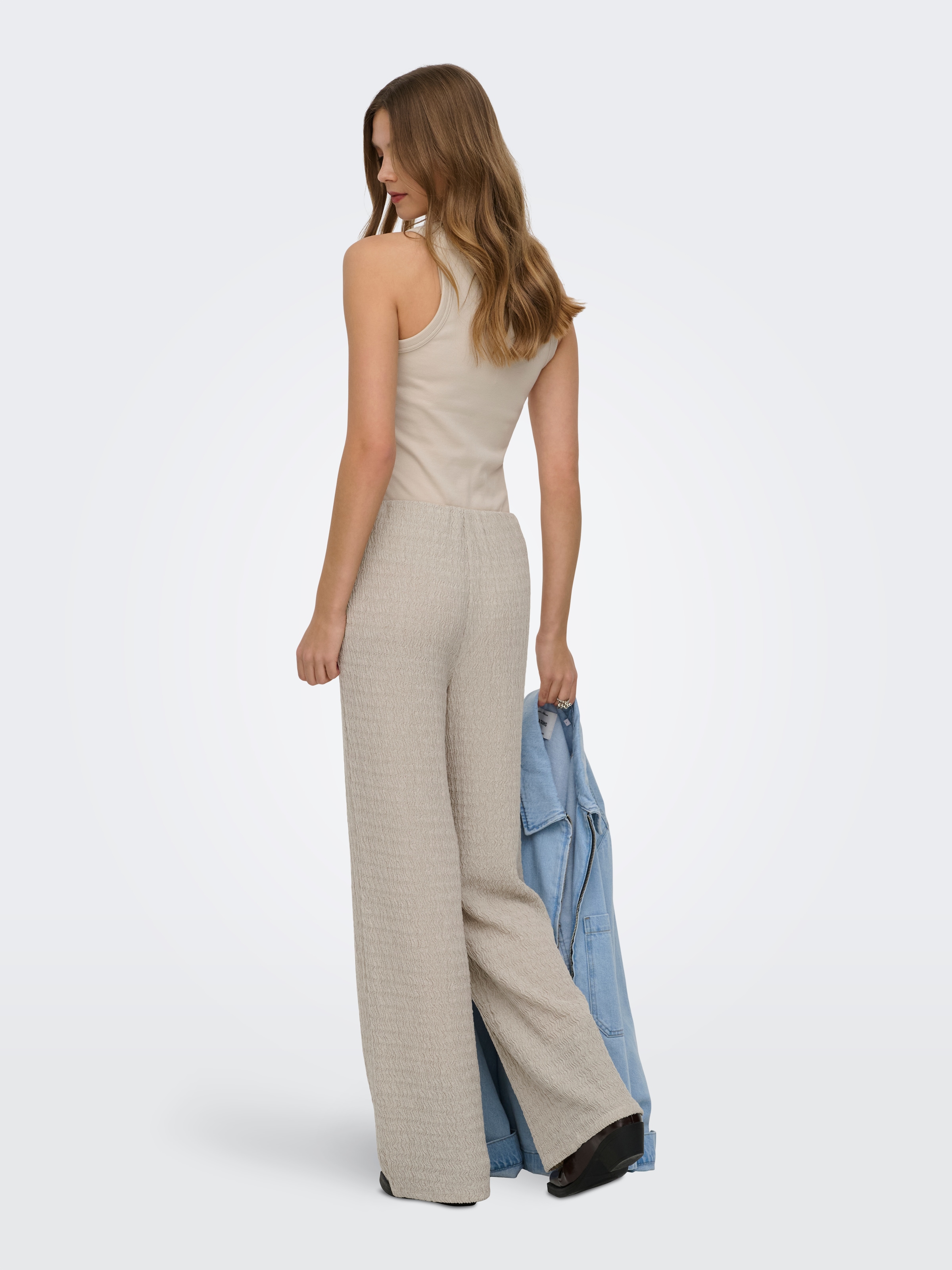 ONLY Schlupfhose »ONLILSE PANT STRUCTURE JRS NOOS«  Kunstfaser, regular fit