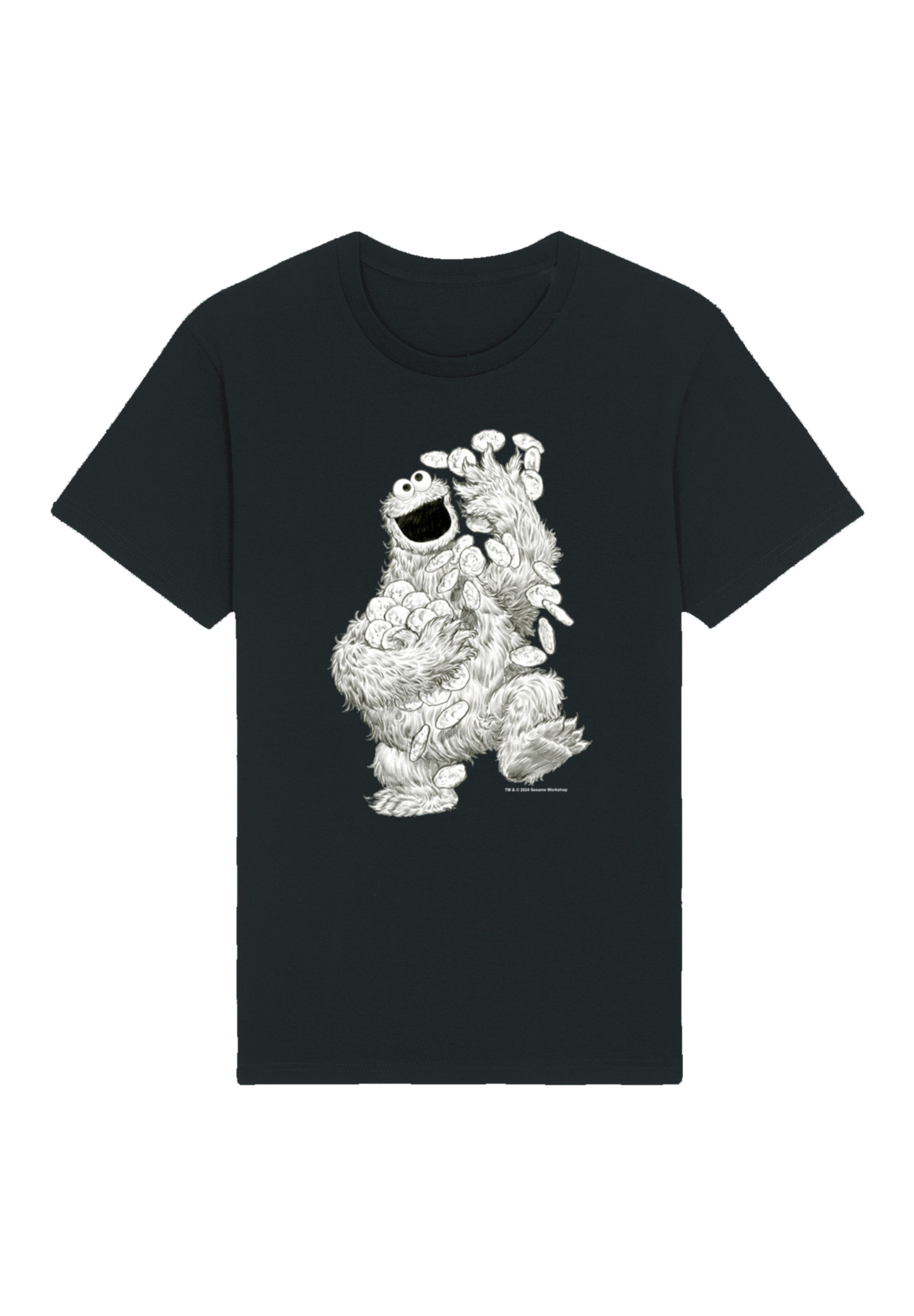 F4NT4STIC T-Shirt "Sesamstraße Cookie Monster Pencil Drawing", Premium Qual günstig online kaufen