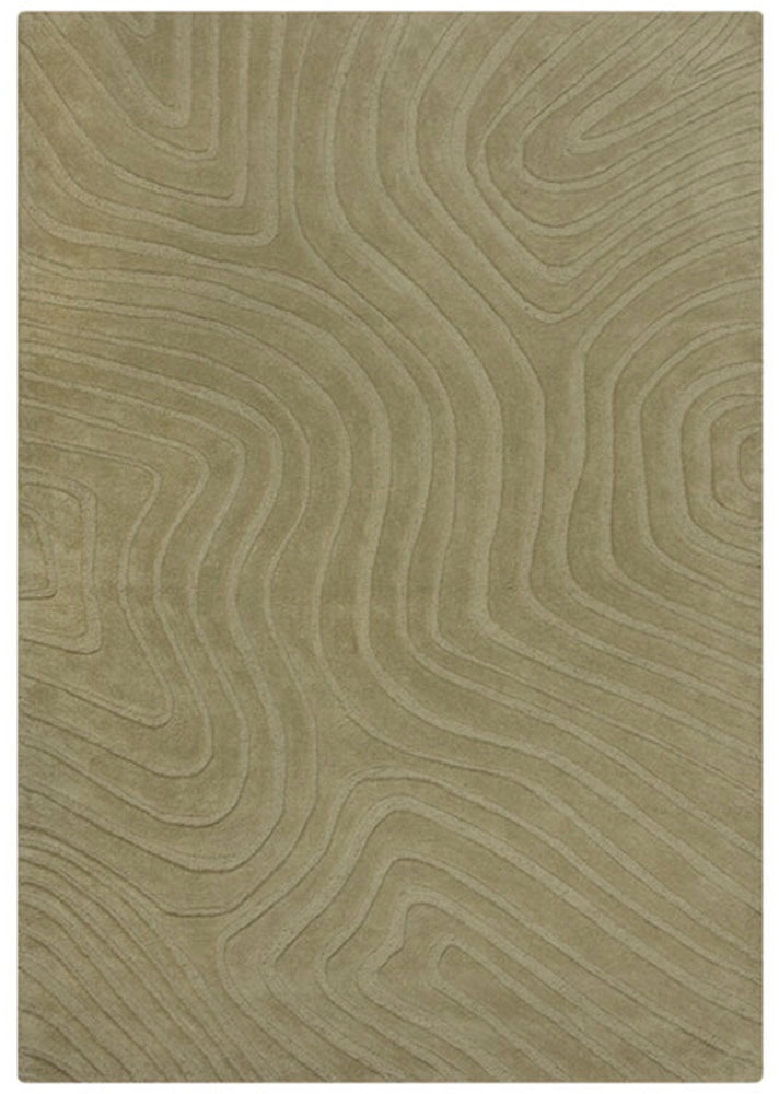 FLAIR RUGS Wollteppich »Mesmerise«, rechteckig, 14 mm Höhe, Wollteppich mit Hoch-Tief Effekt