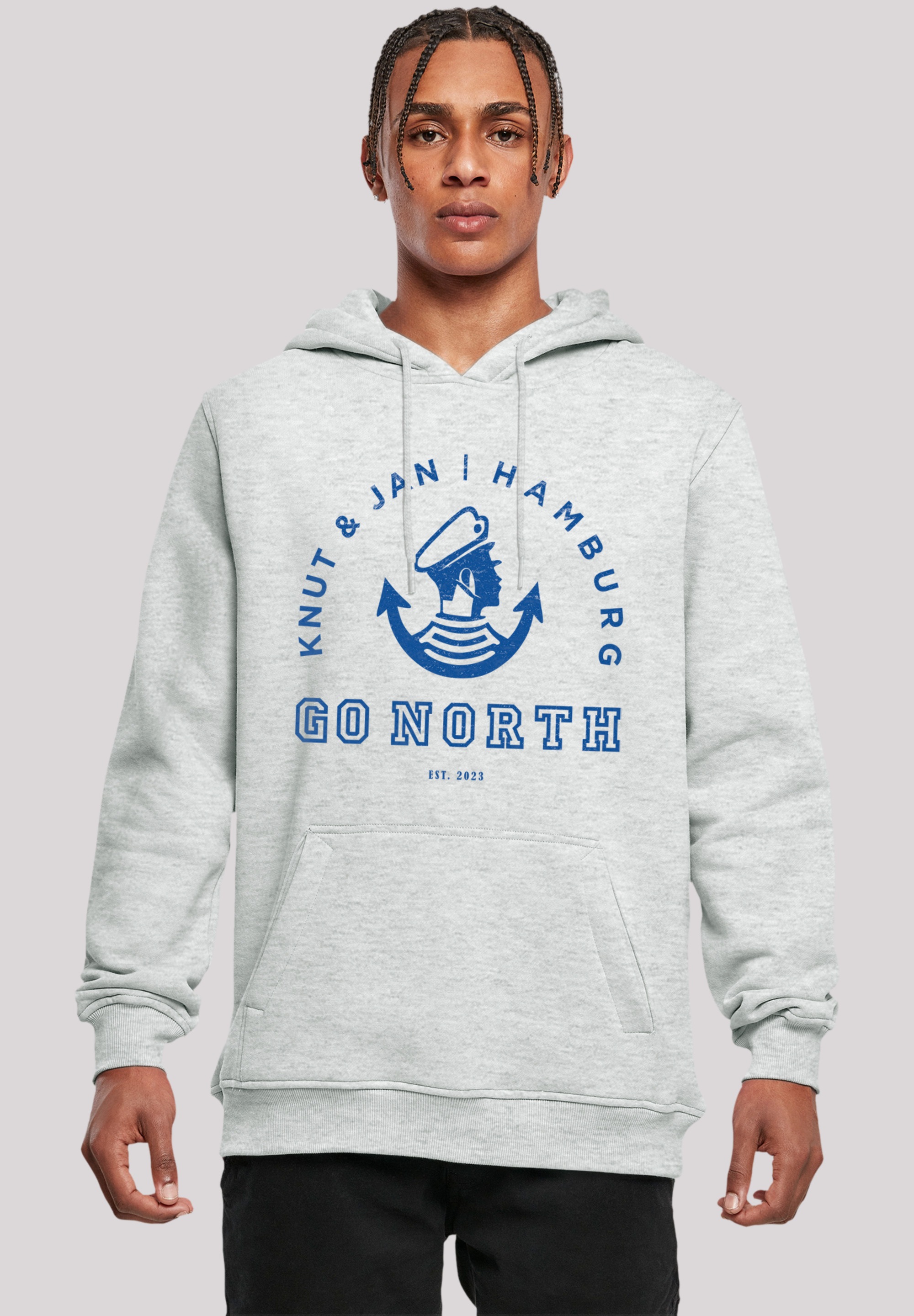 F4NT4STIC Kapuzenpullover "Go North Logo", Print