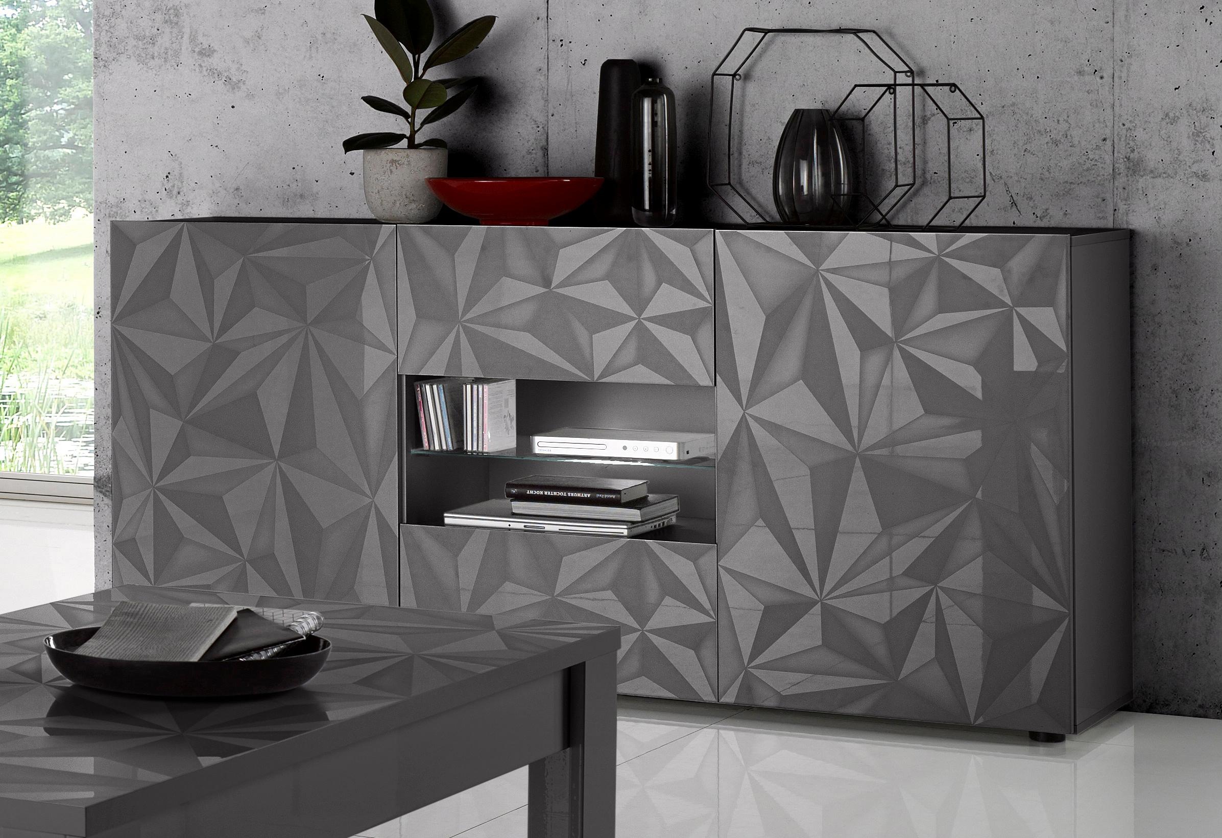 INOSIGN Sideboard "Prisma Breite 181, Kommode 2 Türen, 2 Schubkästen, Anric günstig online kaufen