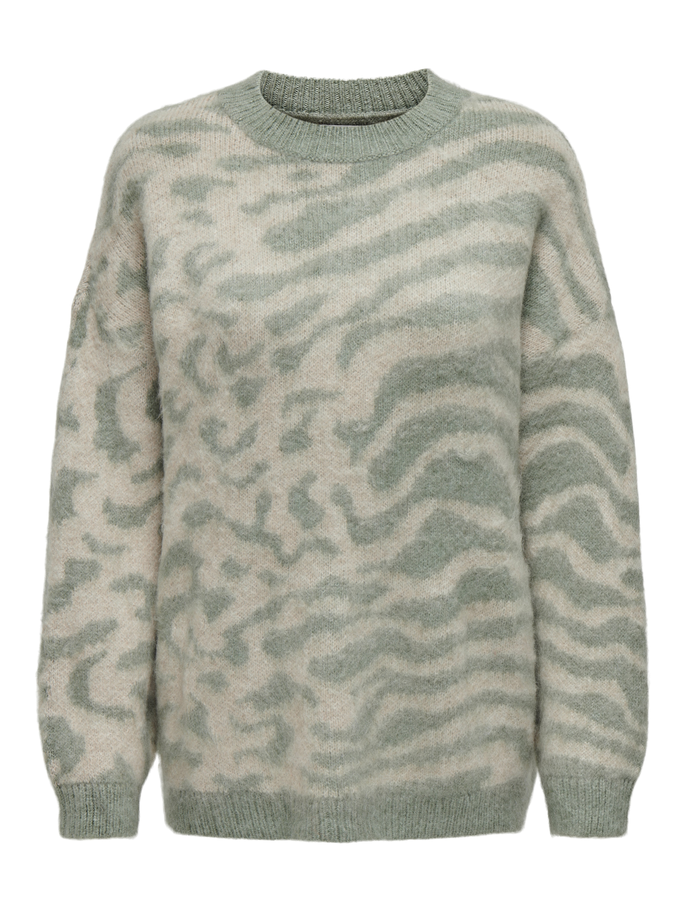 ONLY Rundhalspullover »ONLWILD LS JQ LONG O-NECK CC KNT«