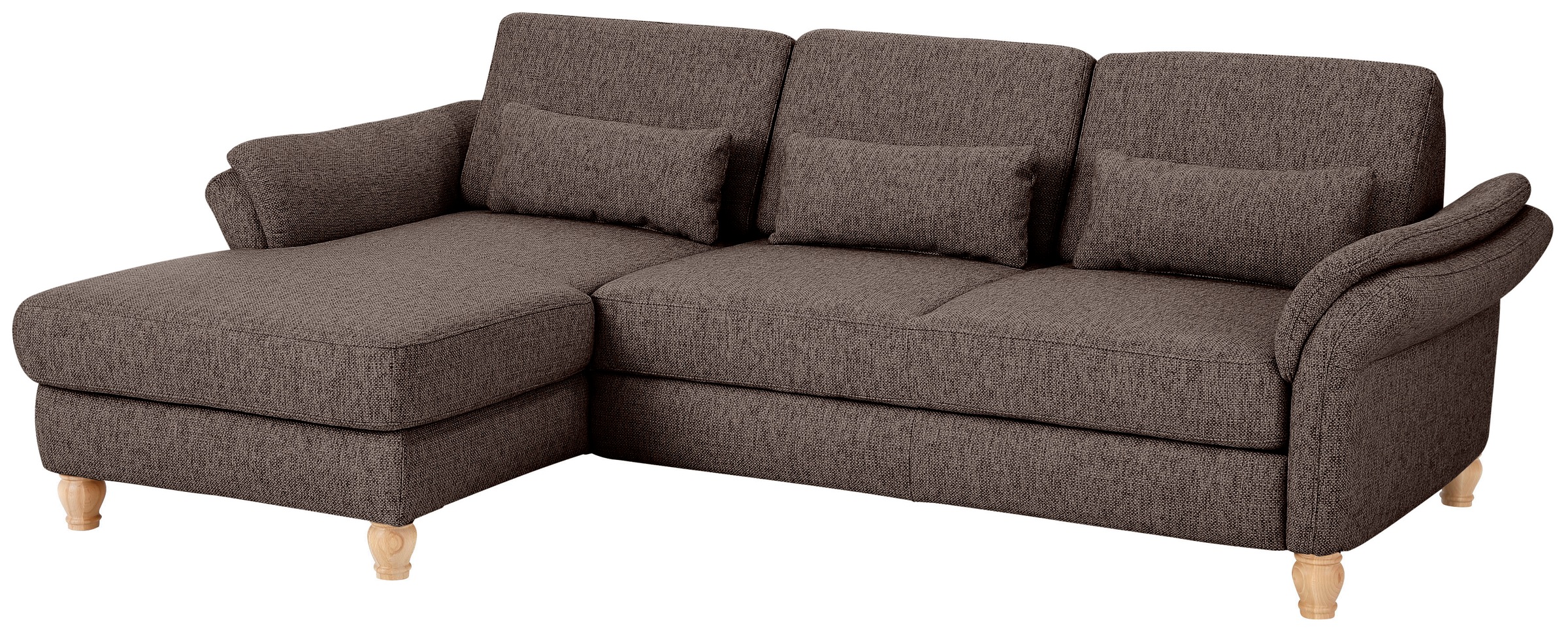 Home affaire Ecksofa »Palace L-Form«, incl. Sitztiefenverstellung, wahlweise mit Bettfunktion und Stauraum