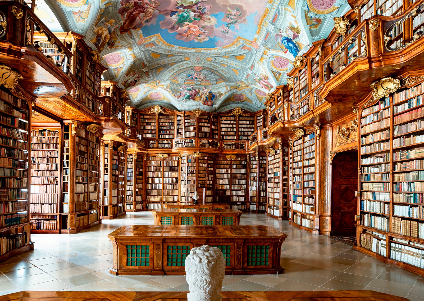 Ravensburger Puzzle »Bibliothek in St. Florian Monastery, Österreich«, Made in Germany