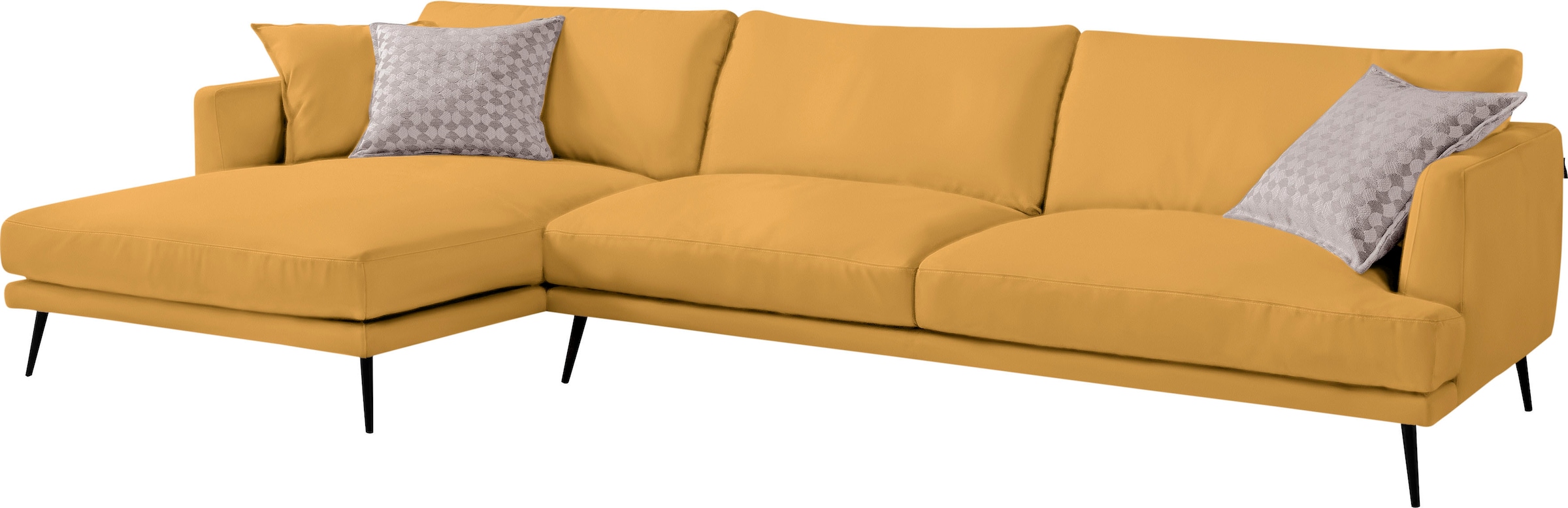Egoitaliano Ecksofa "Sophia, Designsofa mit extrakomfortablem Sitzkomfort, günstig online kaufen