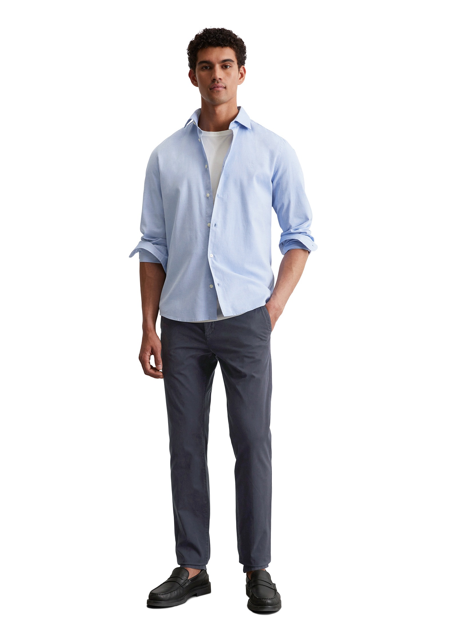 Marc O'Polo Langarmhemd »aus reiner Bio-Baumwolle«