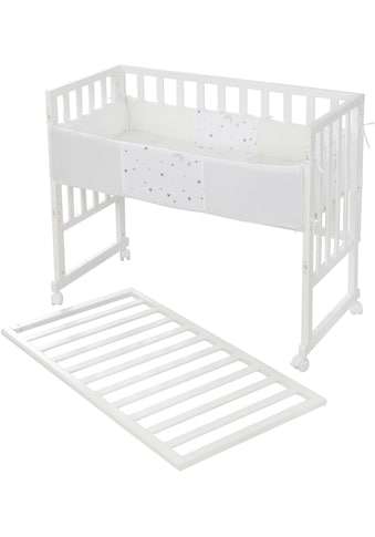 Stubenbett »Safe Asleep® 2in1, weiß, Sternenzauber grau«